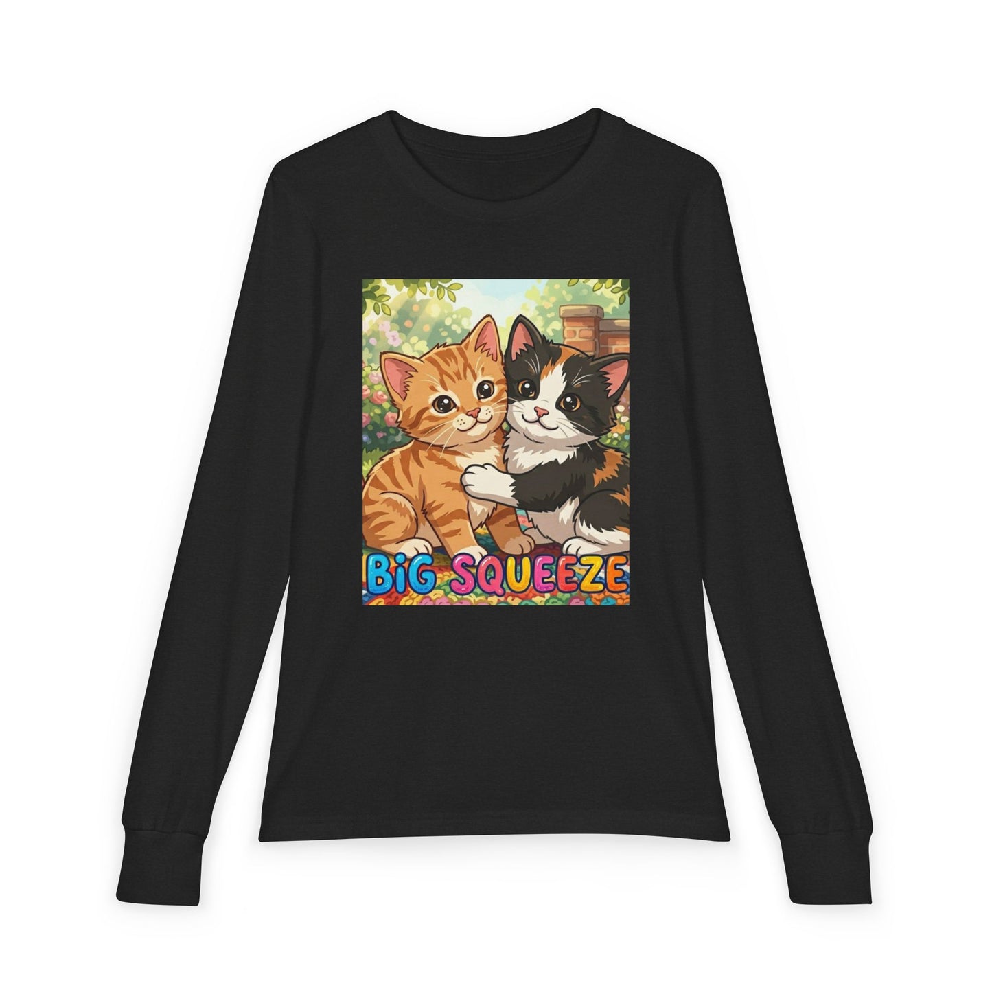 Big Squeeze Kitten Youth Jersey Long Sleeve Tee