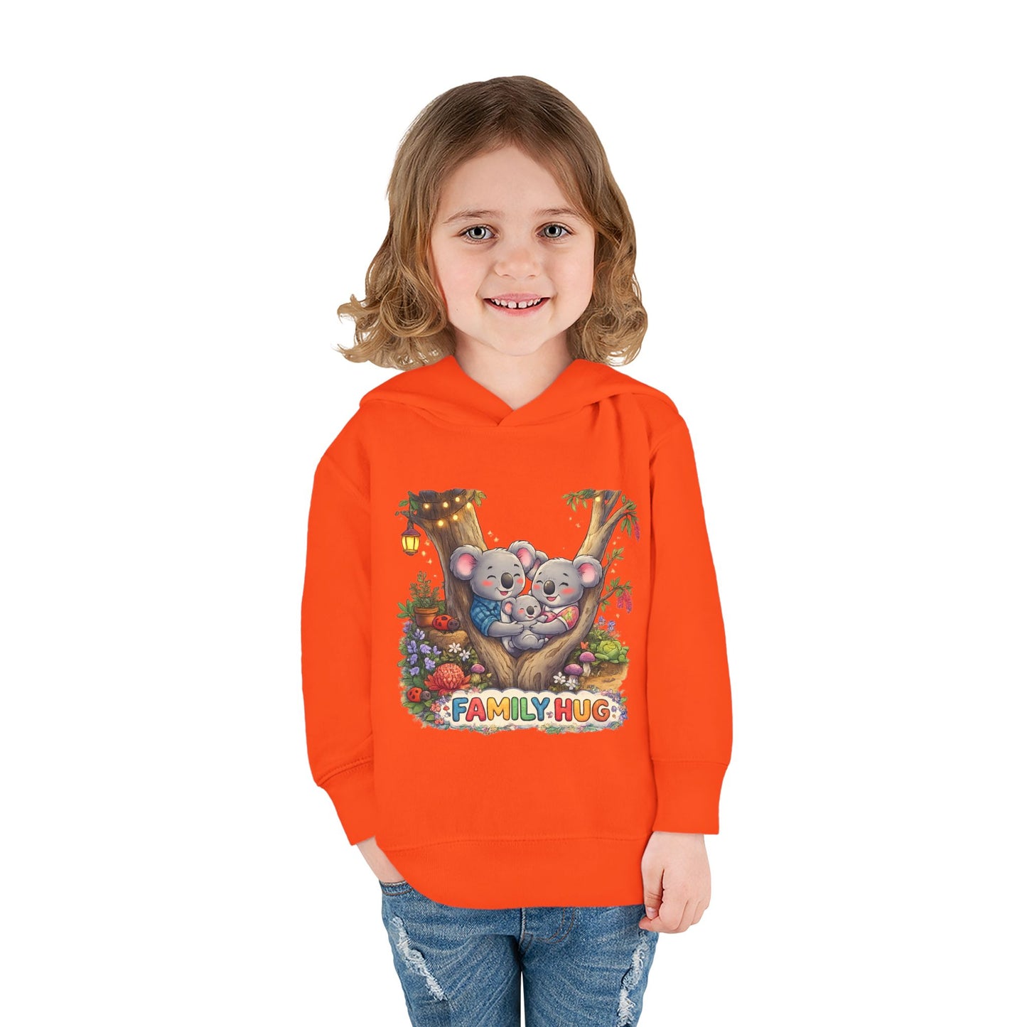 Family Hug Koala Toddler Pullover Fleece Hoodie