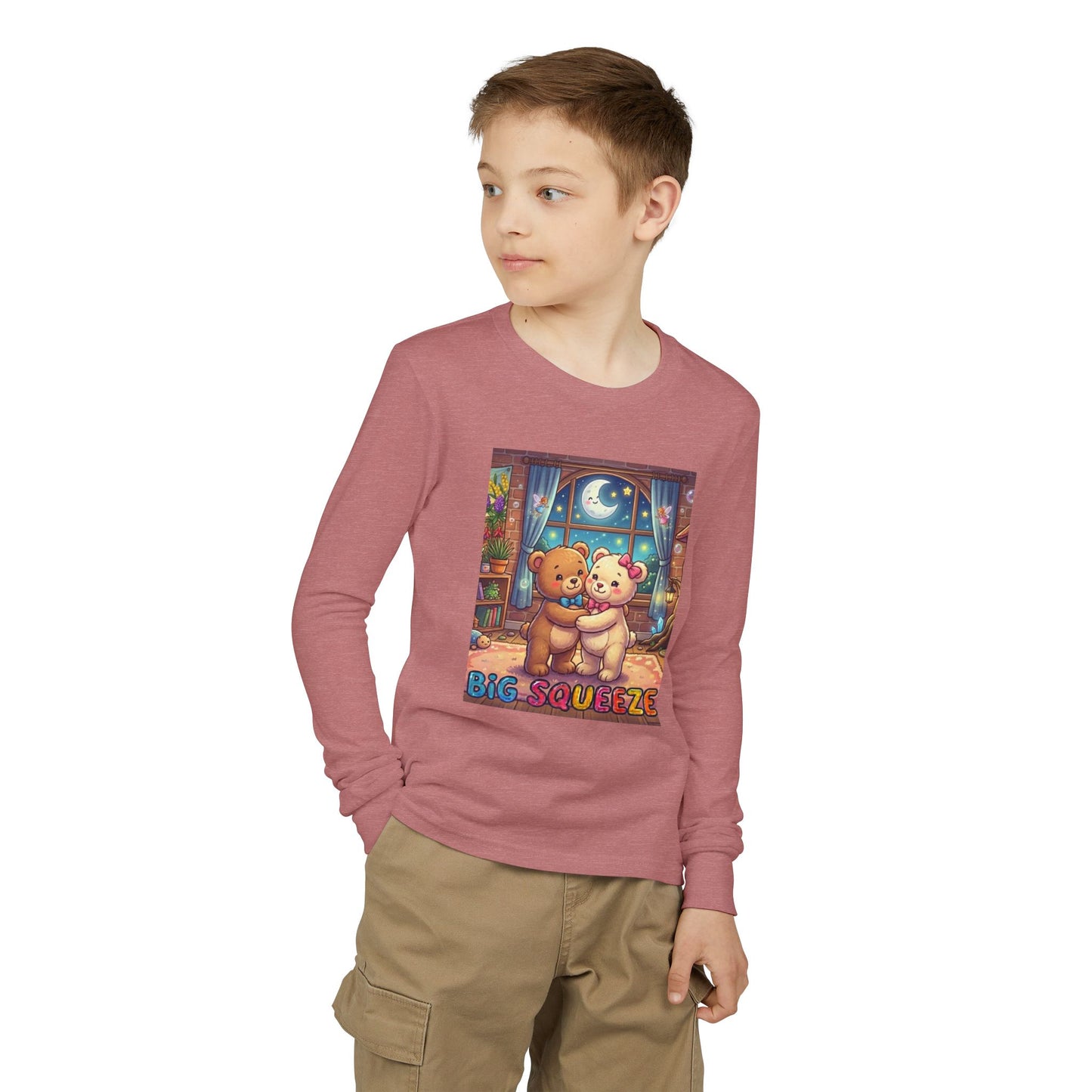 Big Squeeze Teddy Youth Jersey Long Sleeve Tee