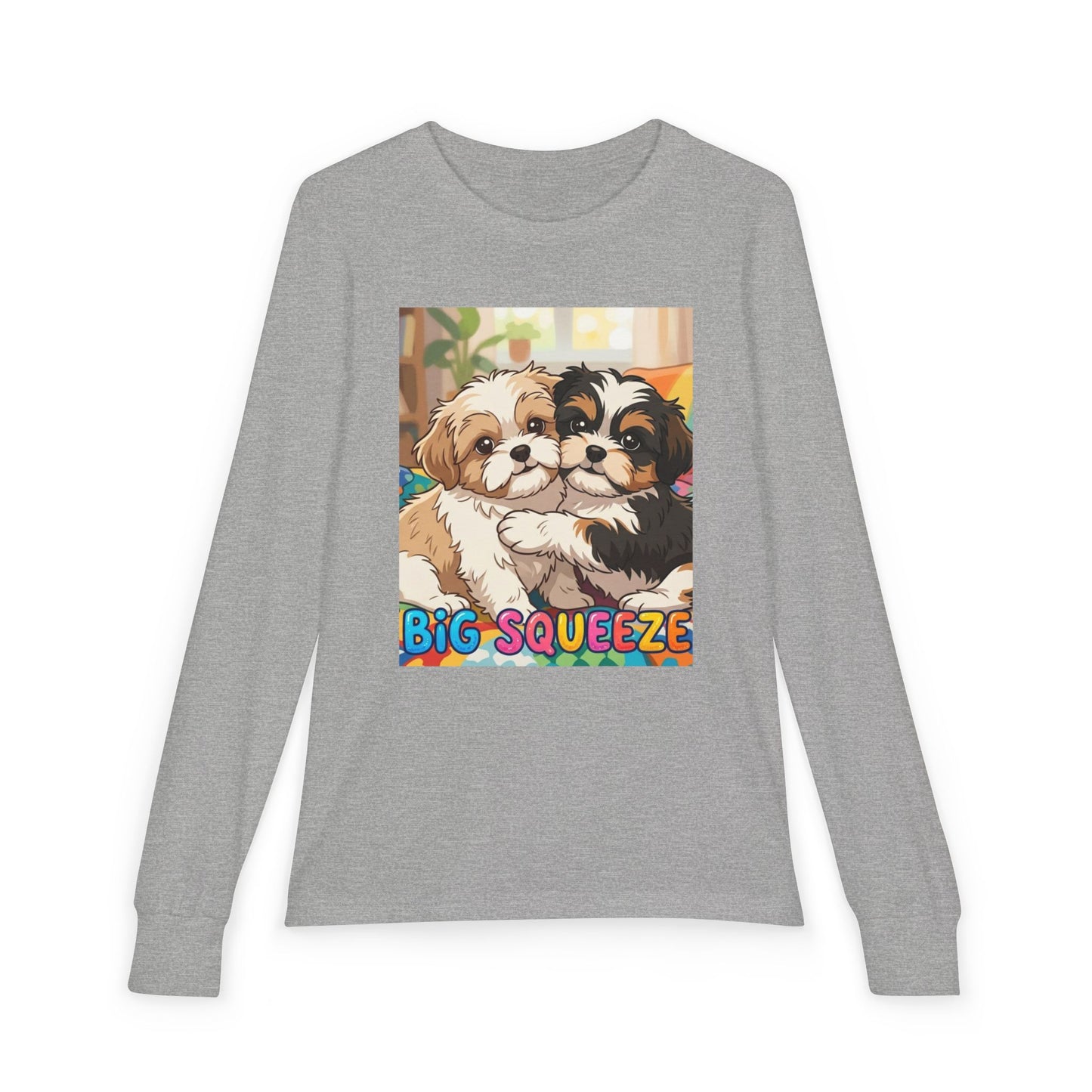 Big Squeeze Shih Tzu Youth Jersey Long Sleeve Tee