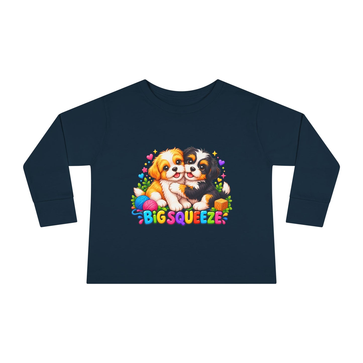 Big Squeeze Shih Tzu Toddler Long Sleeve Tee