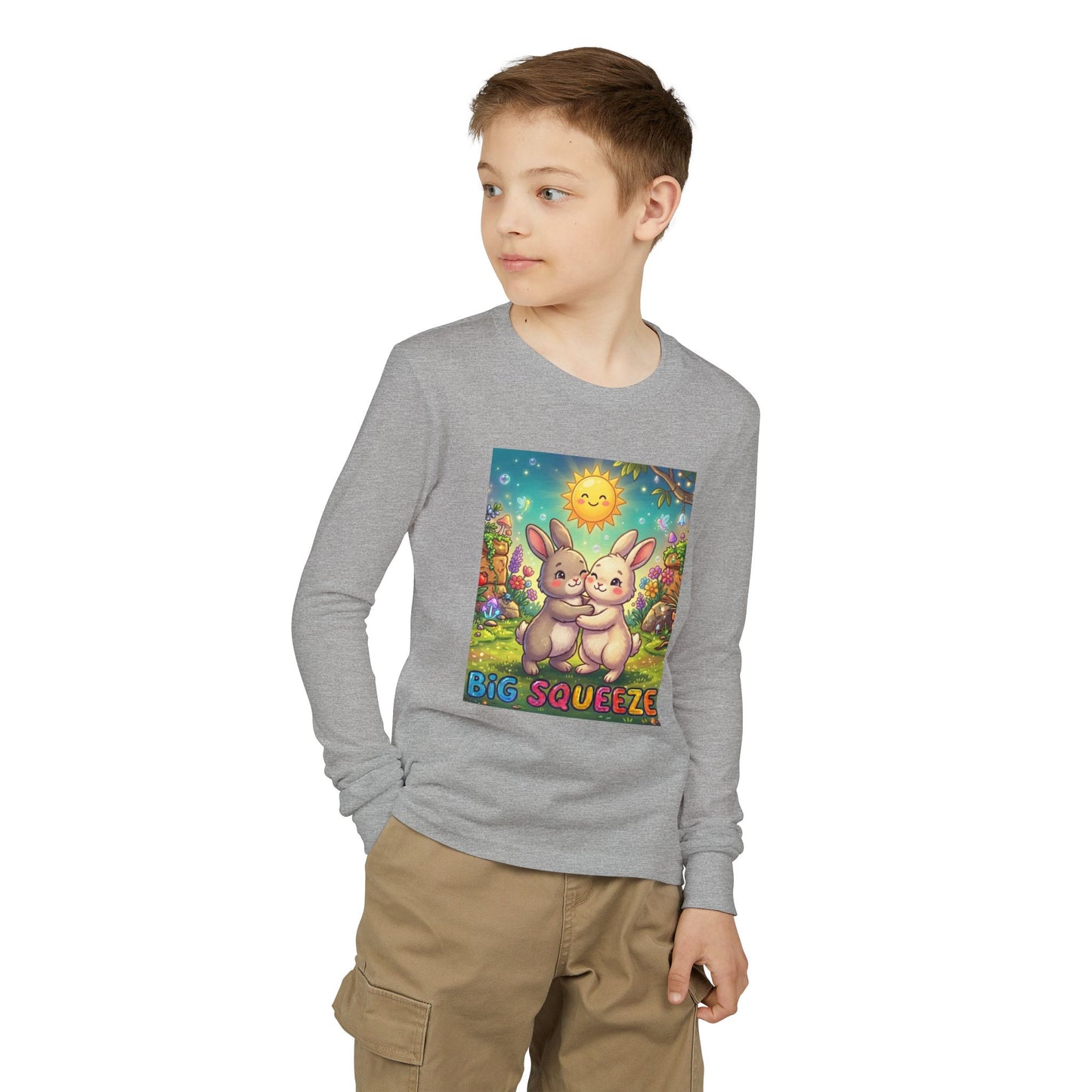 Big Squeeze Bunny Youth Jersey Long Sleeve Tee