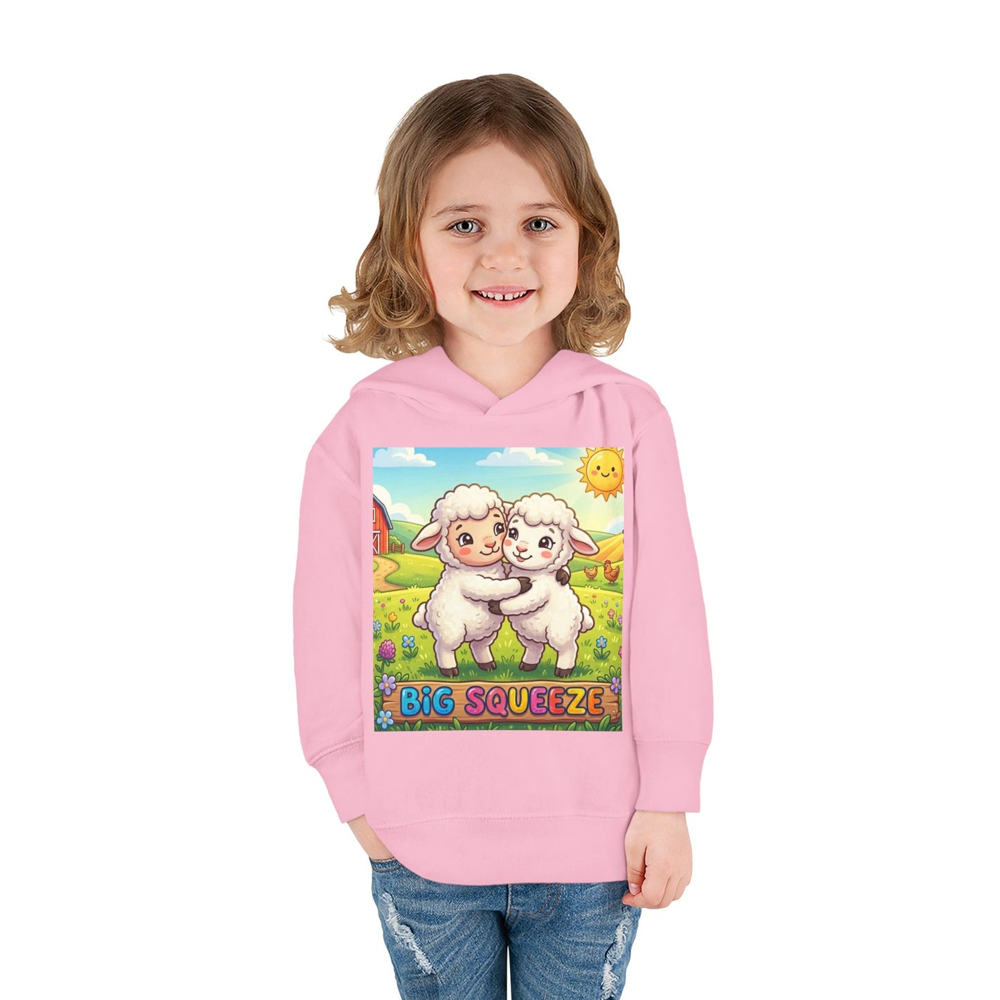 Big Squeeze Lamb Toddler Pullover Fleece Hoodie
