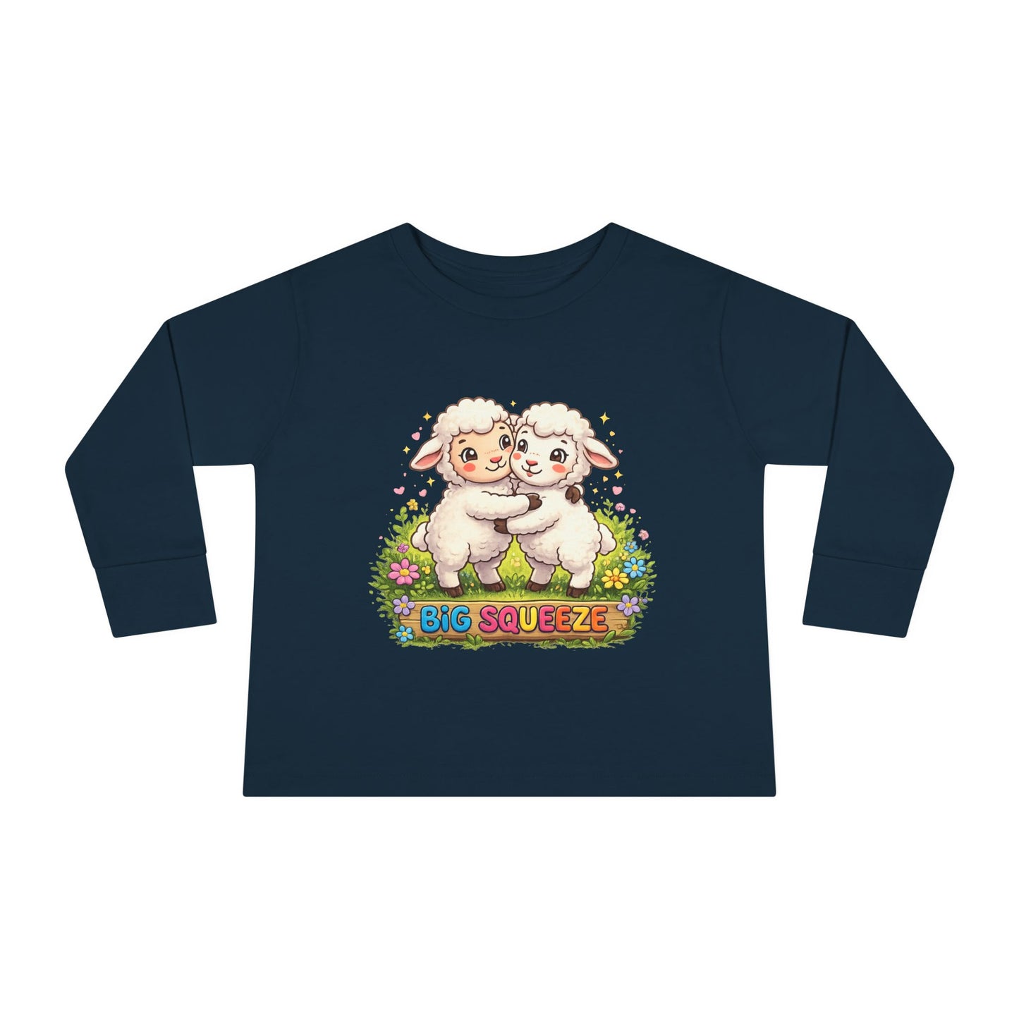 Big Squeeze Lamb Toddler Long Sleeve Tee