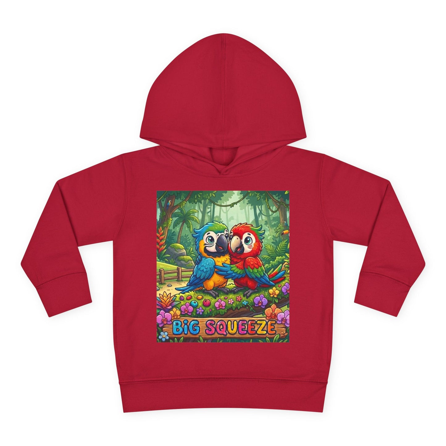 Big Squeeze Macaw Toddler Pullover Fleece Hoodie