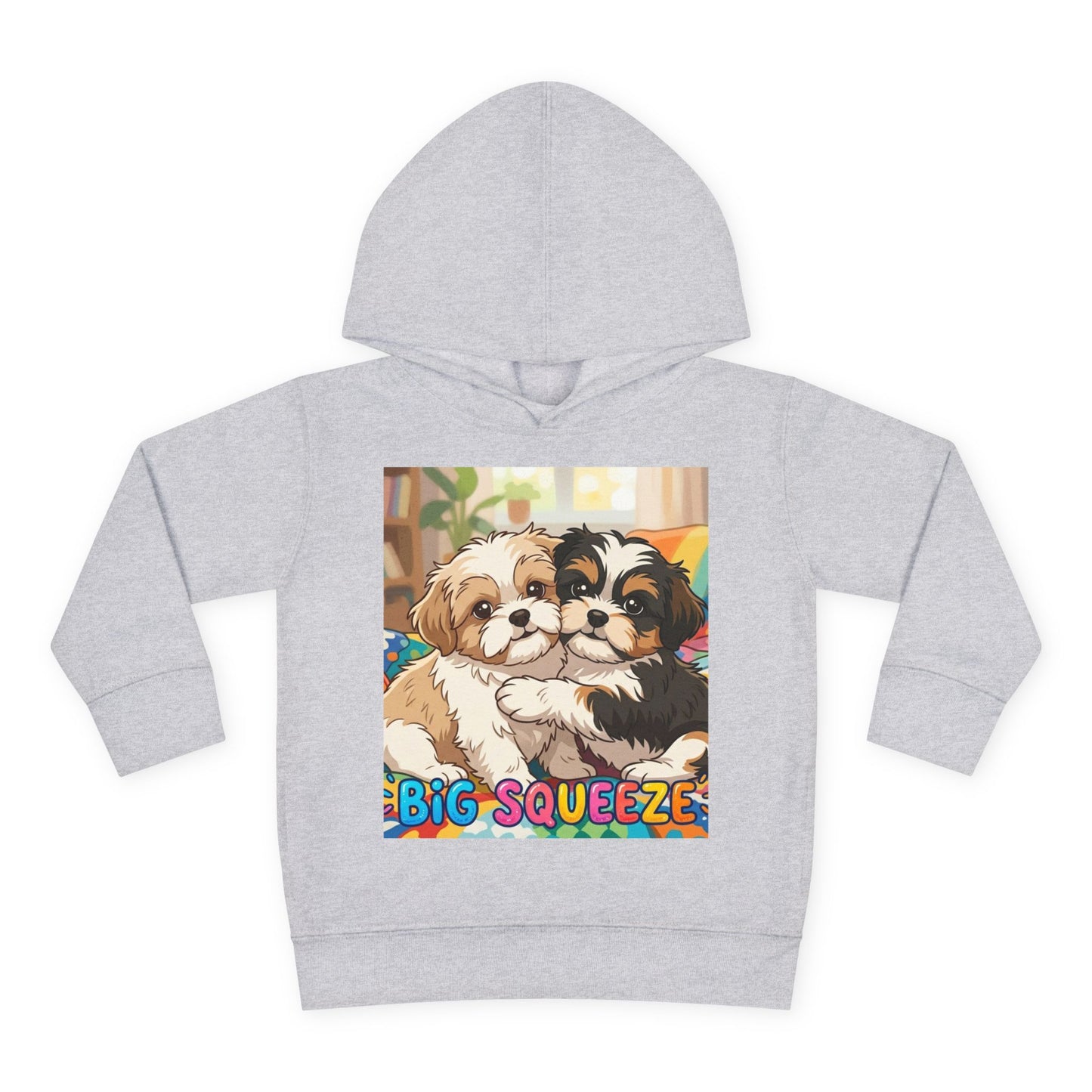 Big Squeeze Shih Tzu Toddler Pullover Fleece Hoodie