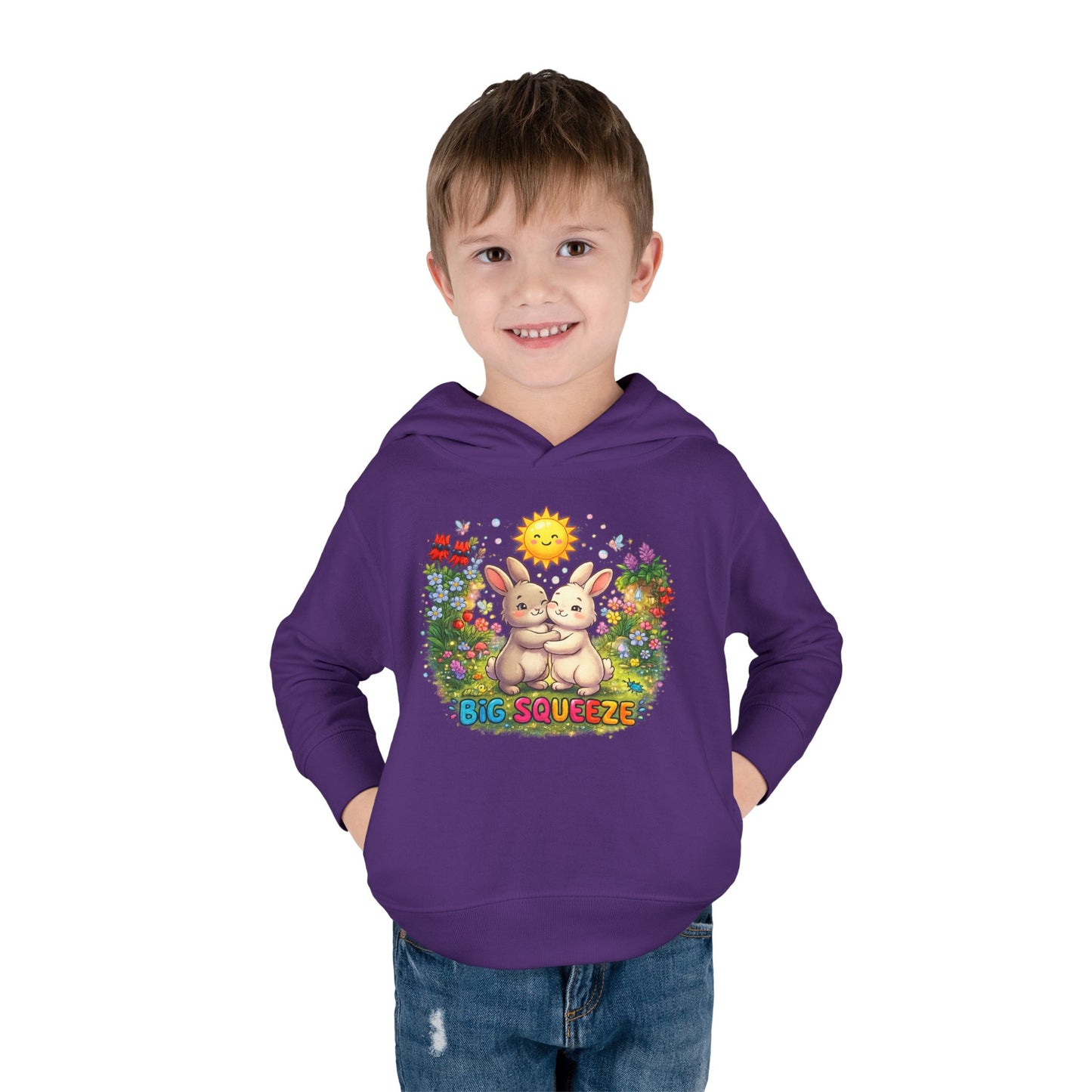 Big Squeeze Bunny Toddler Pullover Fleece Hoodie
