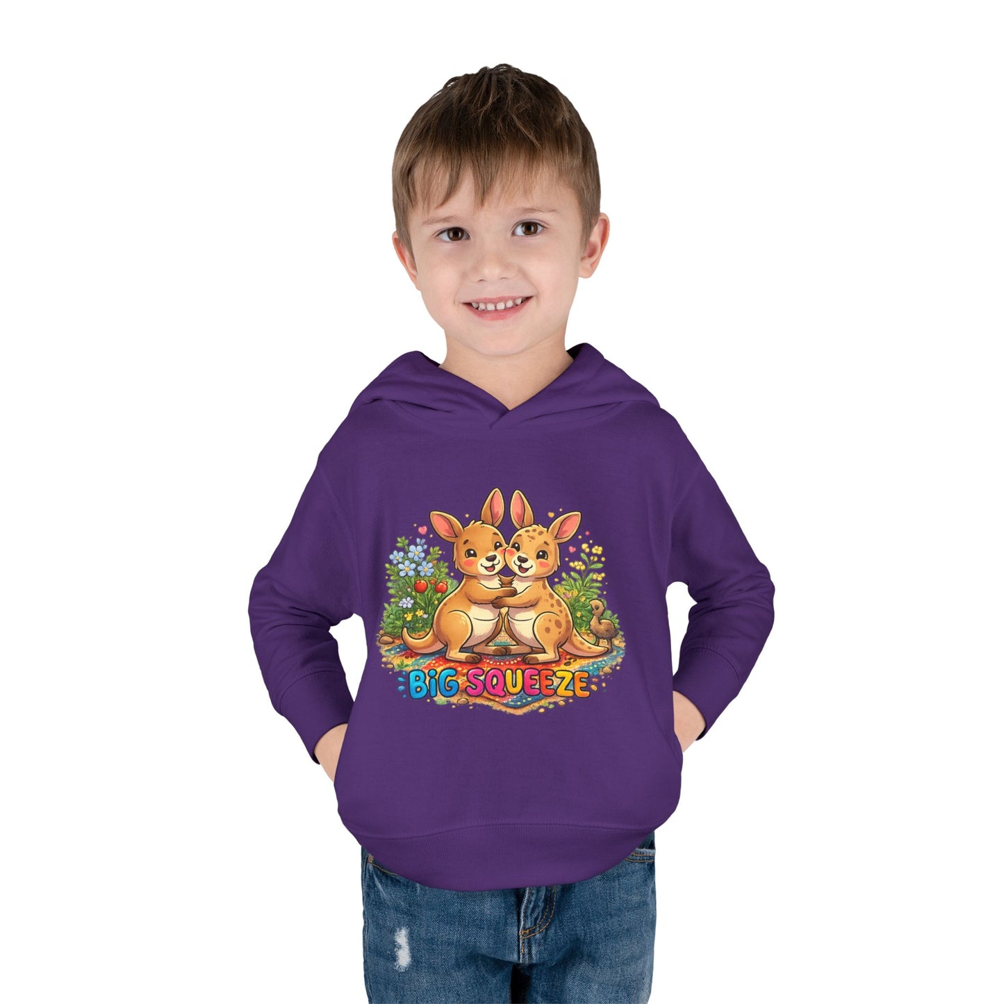 Big Squeeze Kangaroo Toddler Pullover Fleece Hoodie