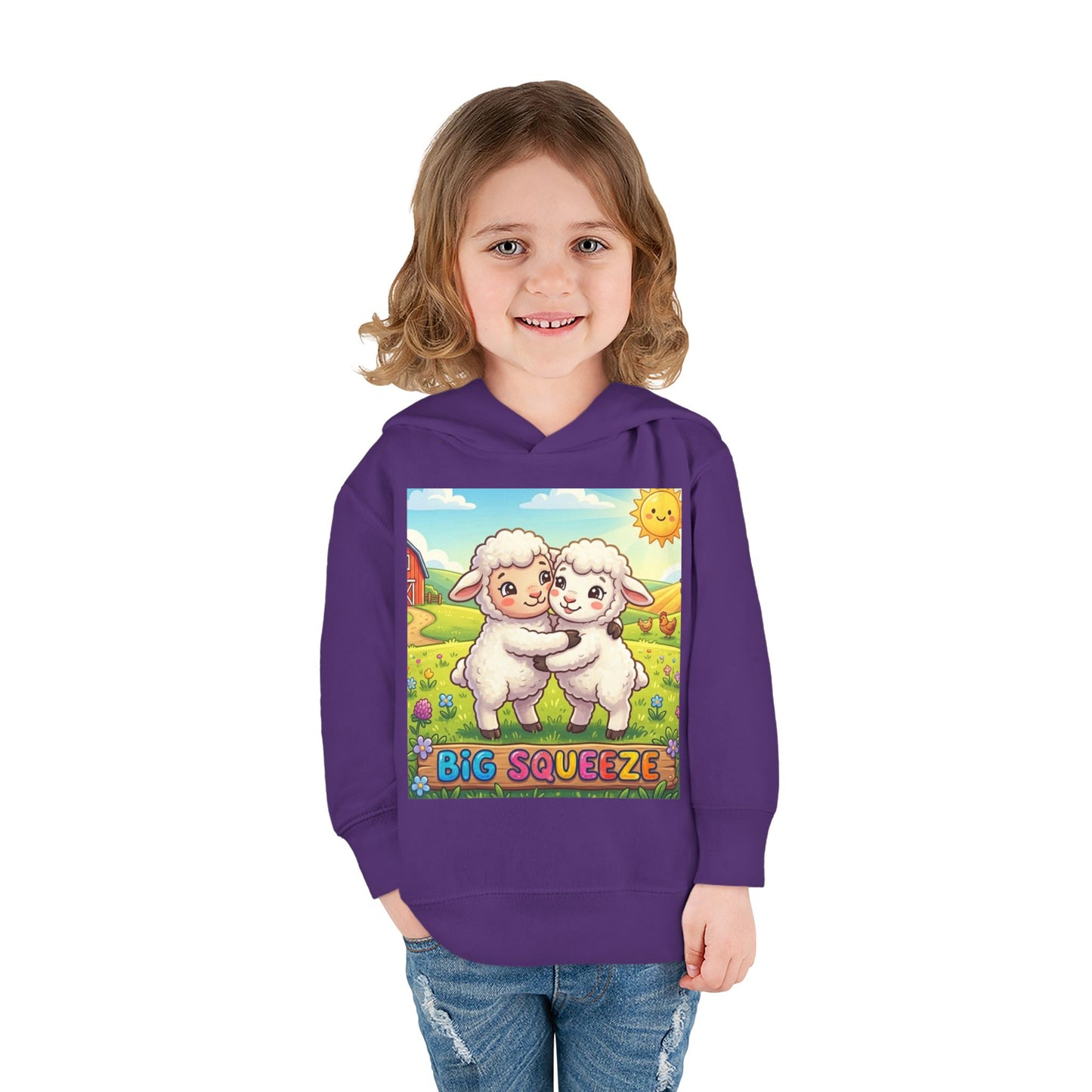 Big Squeeze Lamb Toddler Pullover Fleece Hoodie