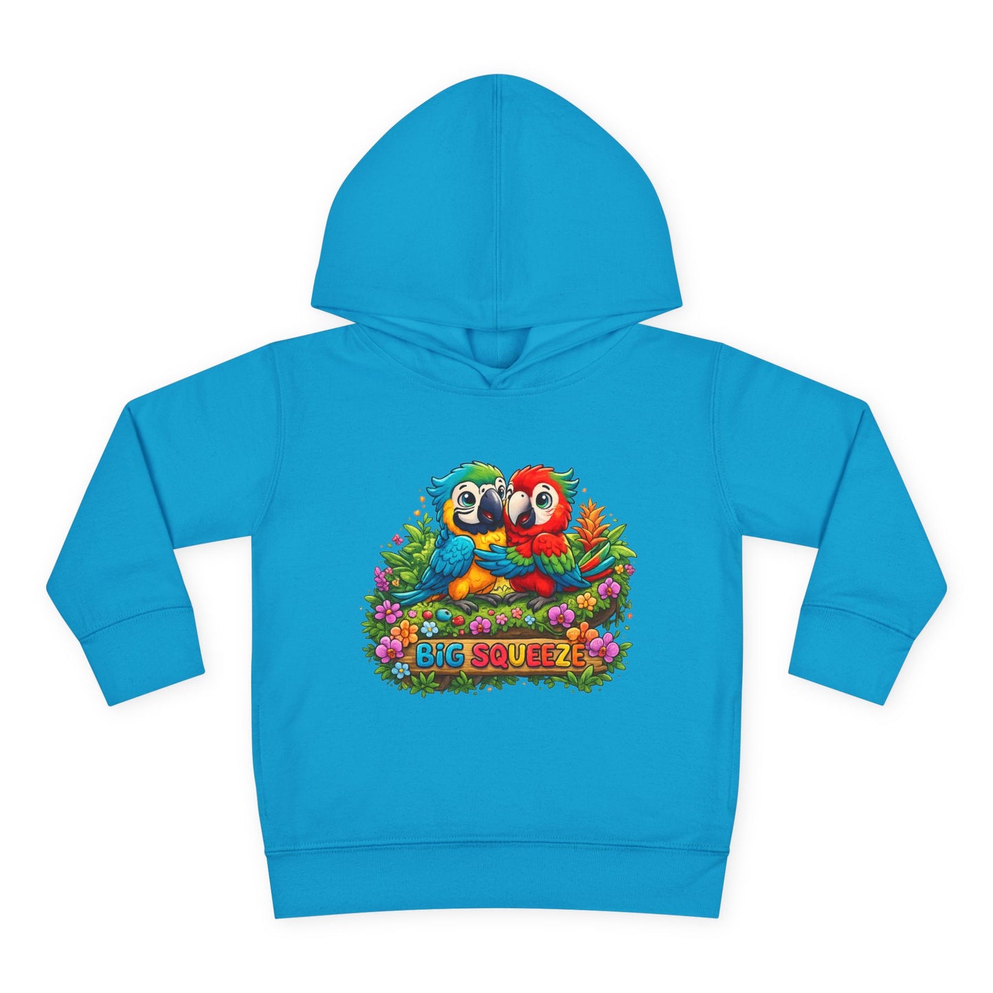 Big Squeeze Macaw Toddler Pullover Fleece Hoodie