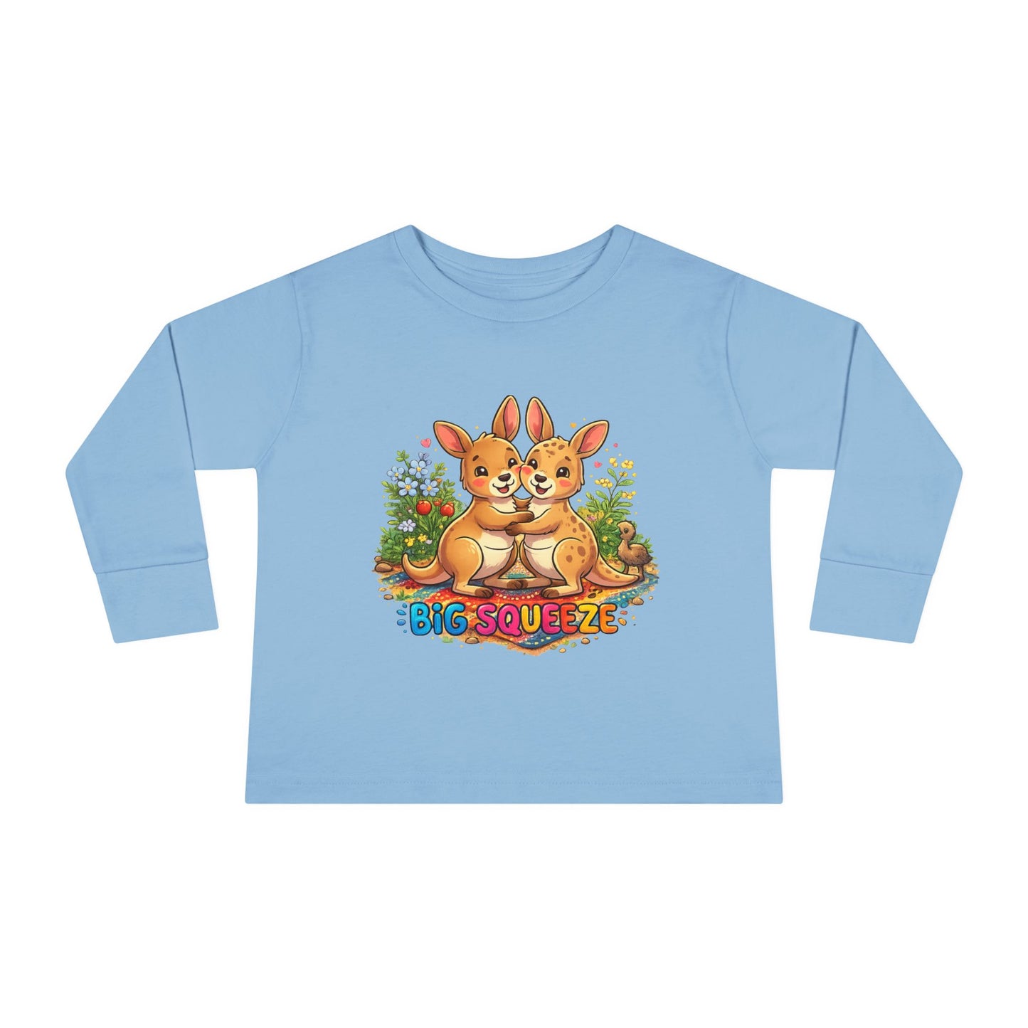 Big Squeeze Kangaroo Toddler Long Sleeve Tee