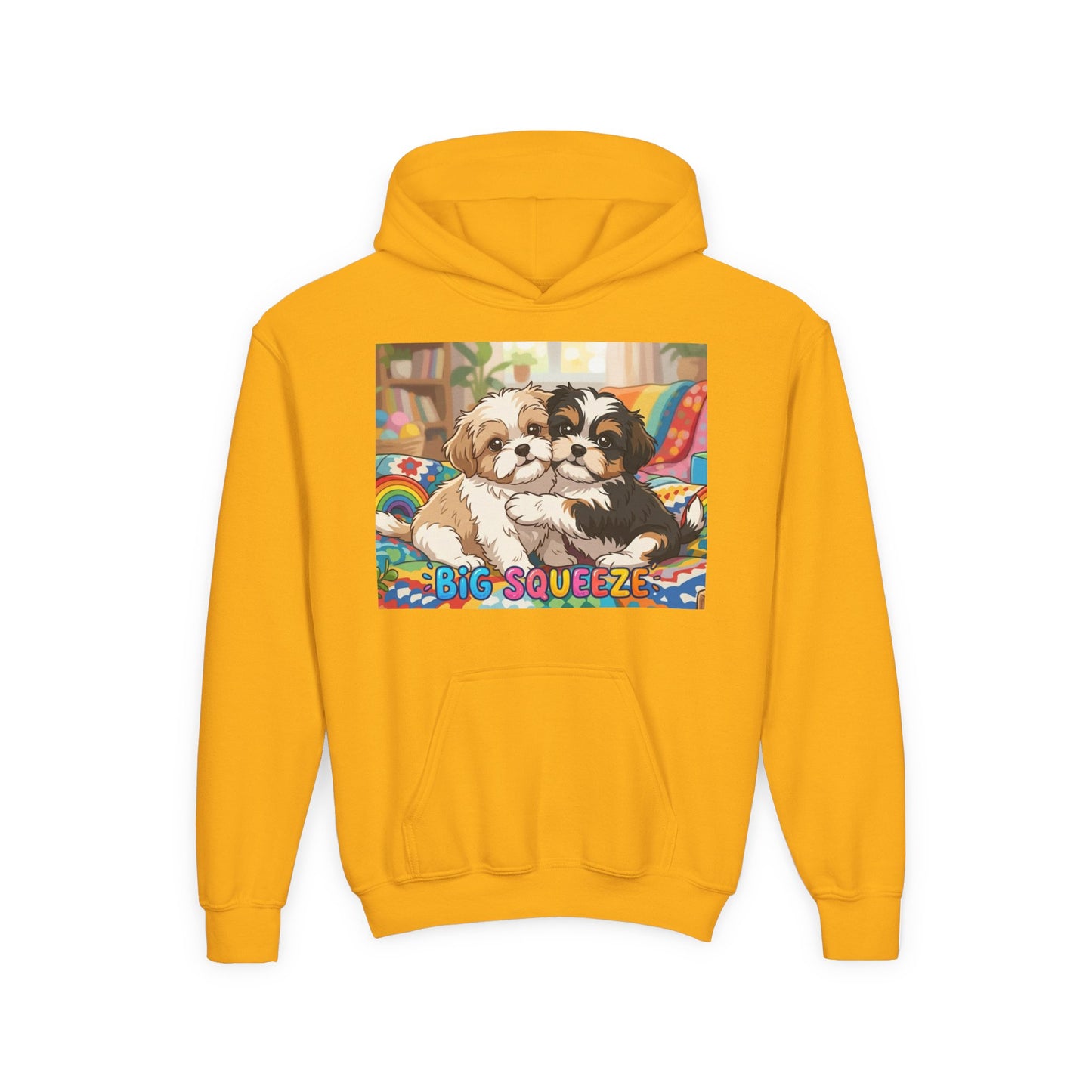 Big Squeeze Shih Tzu Youth Heavy Blend Hooded Sweatshirt