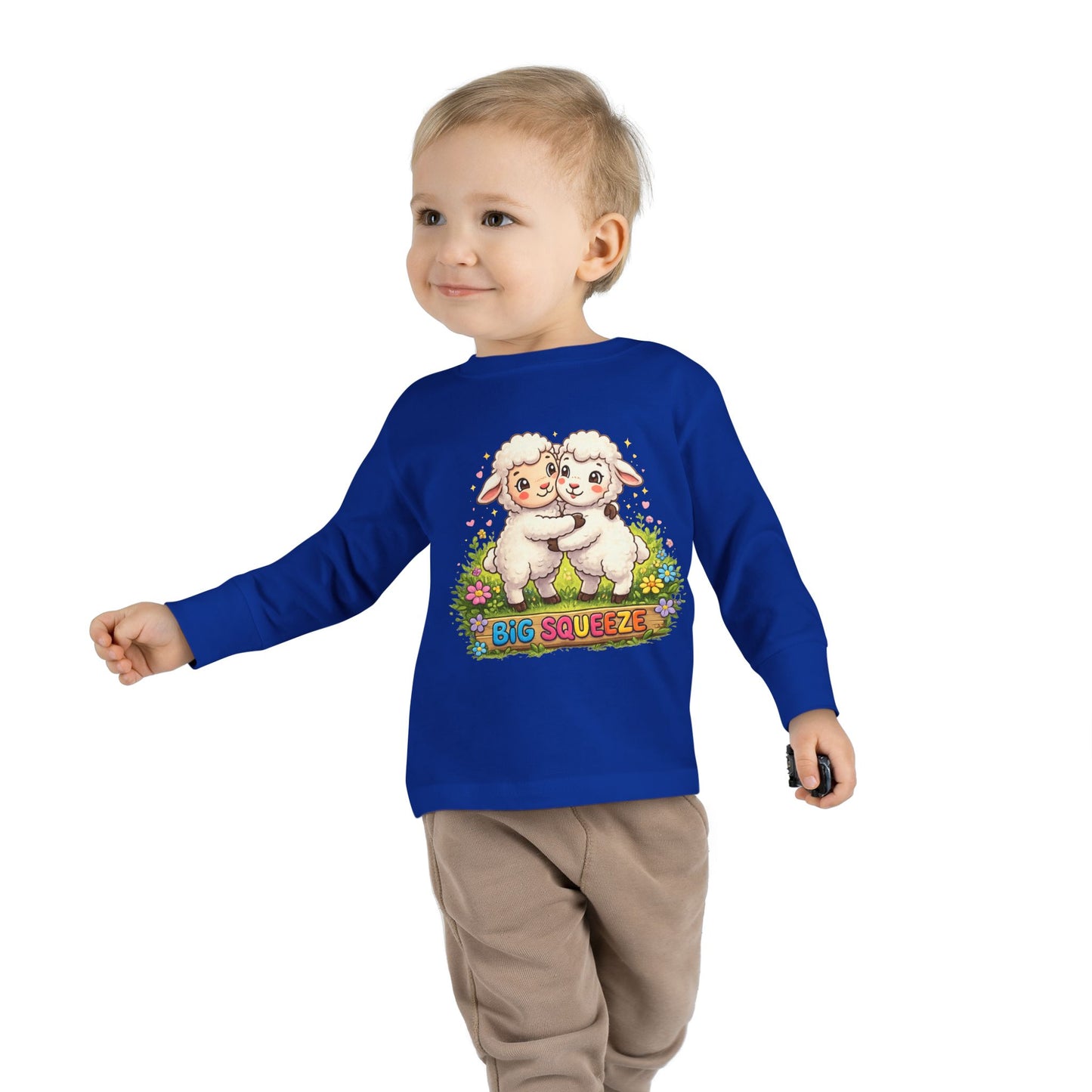 Big Squeeze Lamb Toddler Long Sleeve Tee