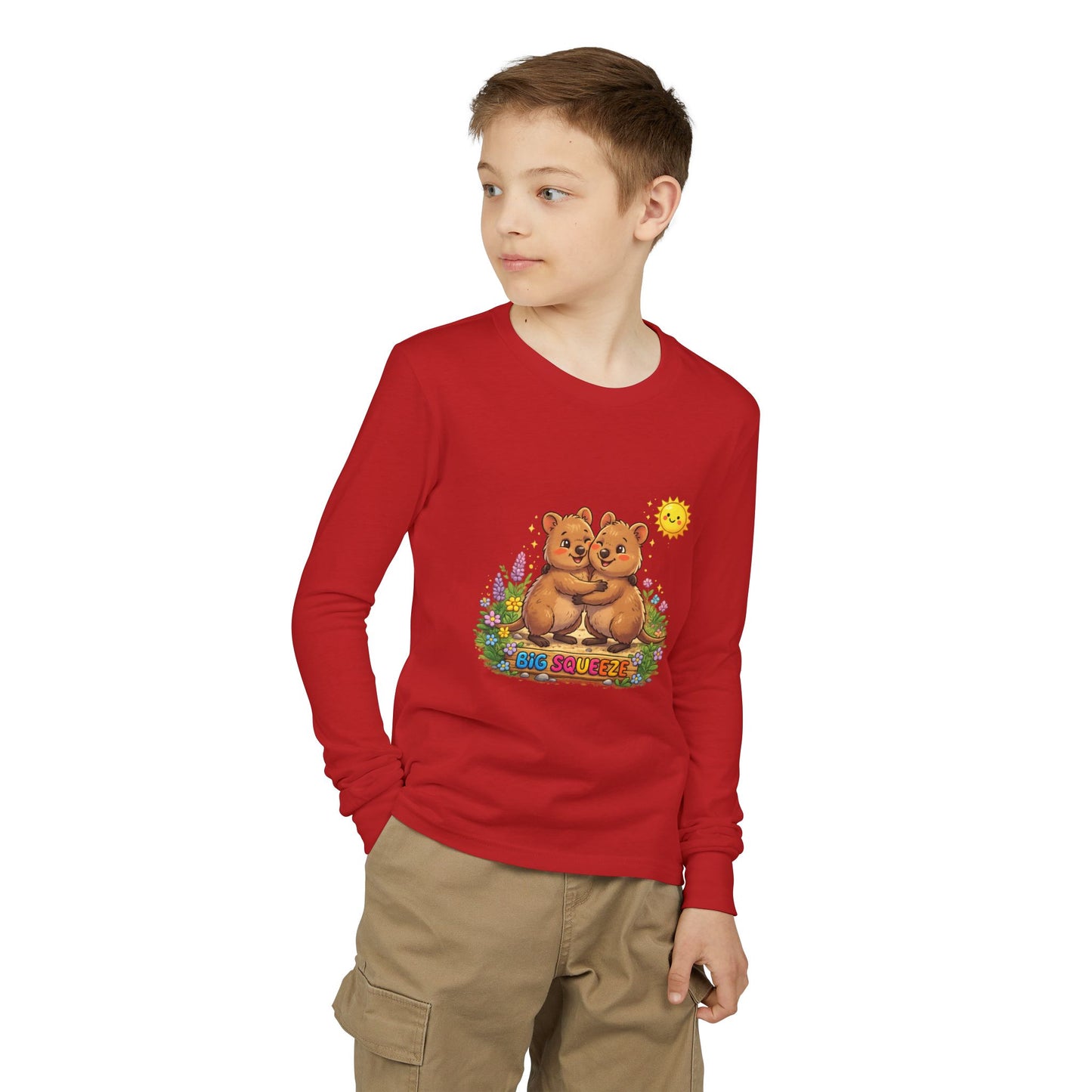 Big Squeeze Quokka Youth Jersey Long Sleeve Tee