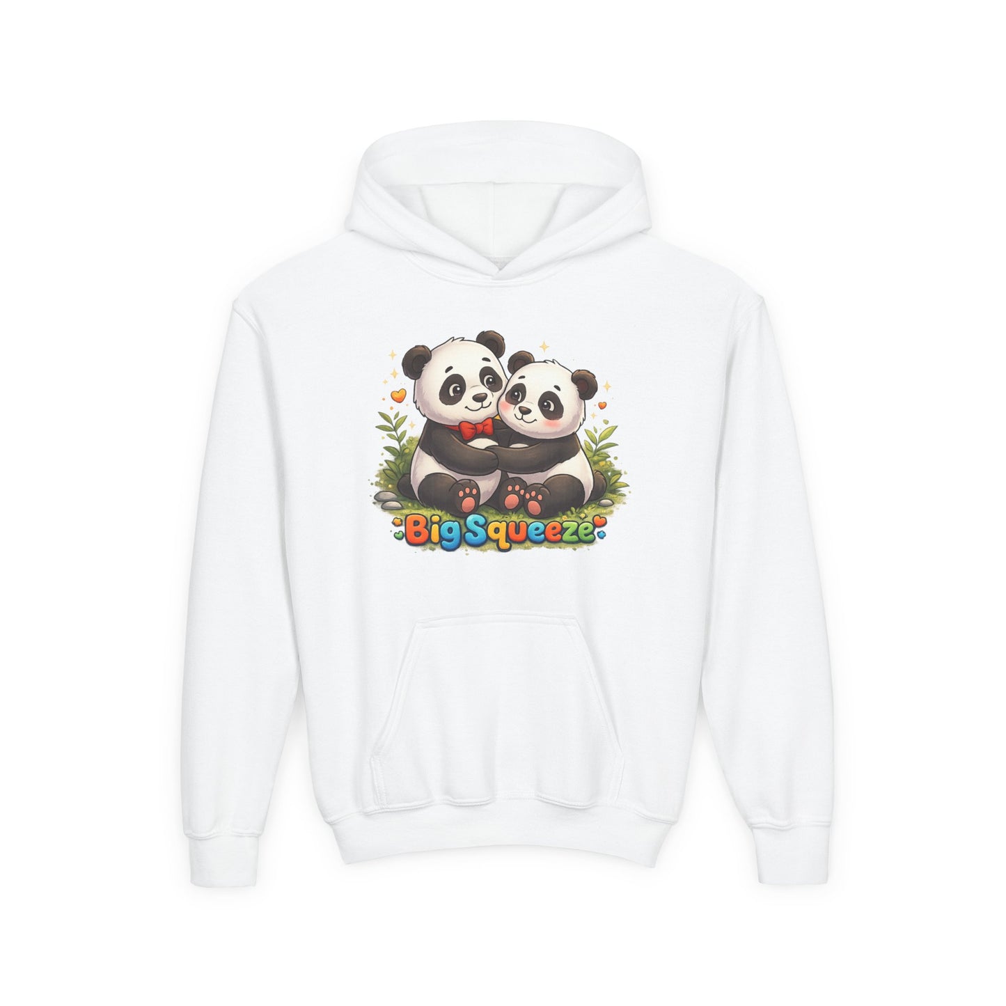 Big Squeeze Panda Youth Heavy Blend Hooded Sweatshirt