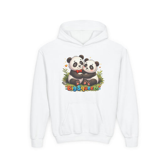 Big Squeeze Panda Youth Heavy Blend Hooded Sweatshirt