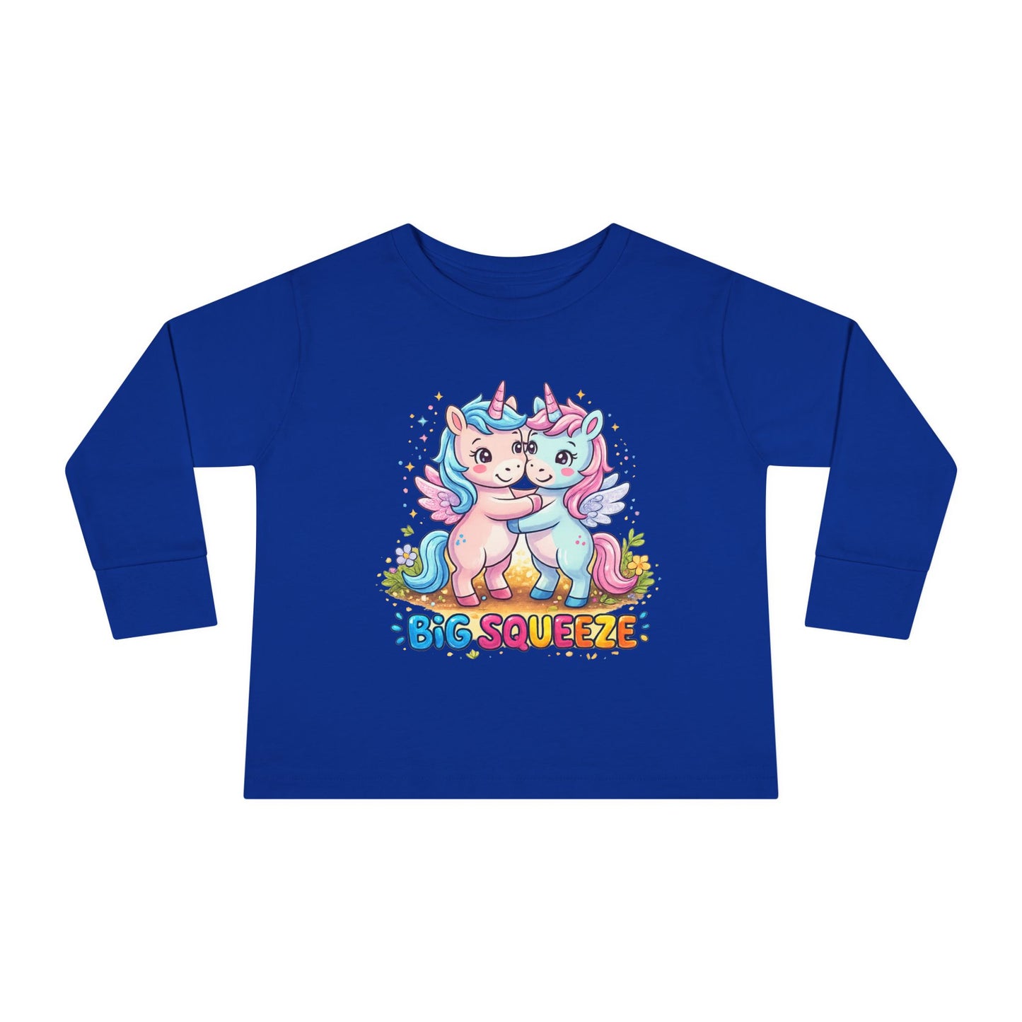 Big Squeeze Unicorn Toddler Long Sleeve Tee