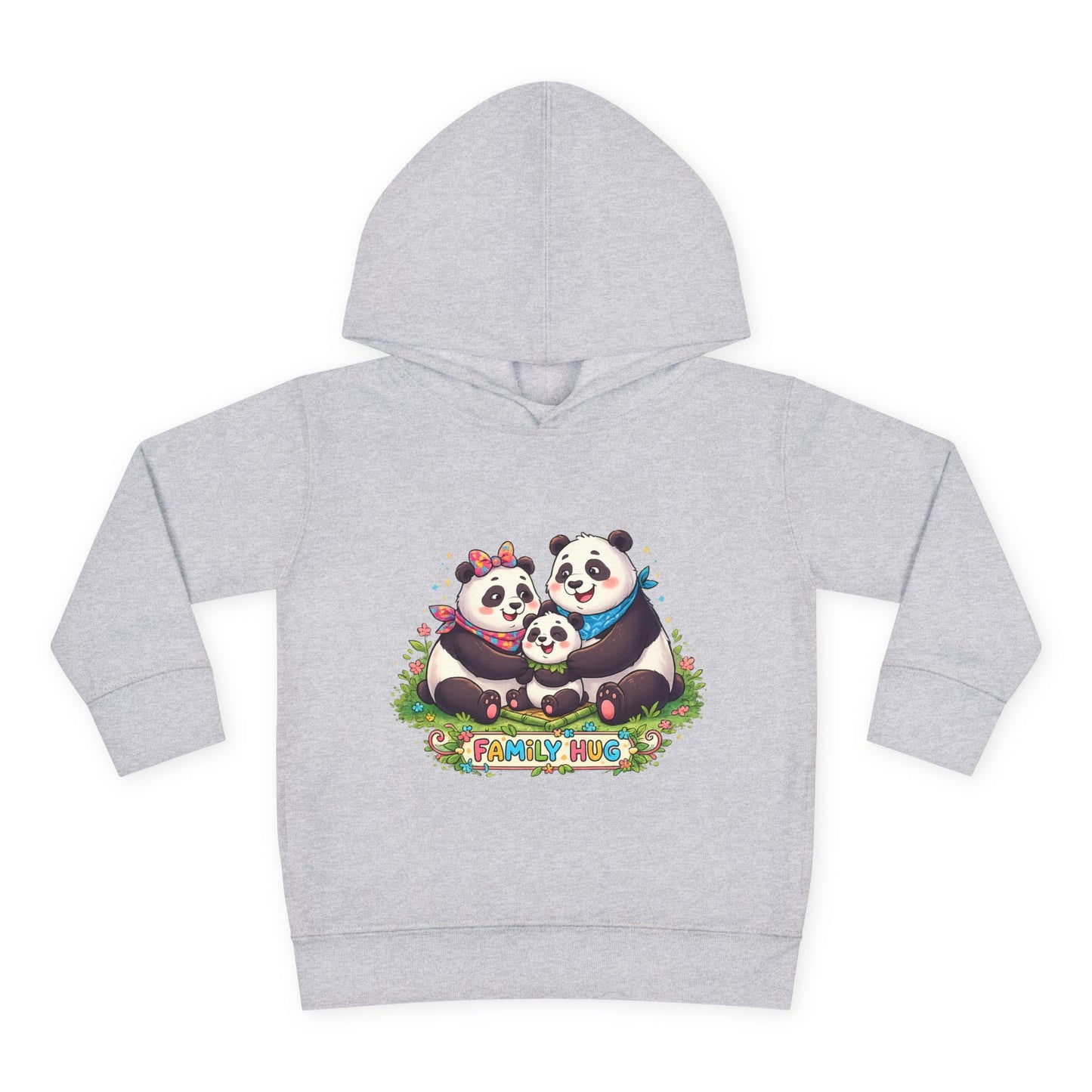Family Hug Panda Toddler Pullover Fleece Hoodie