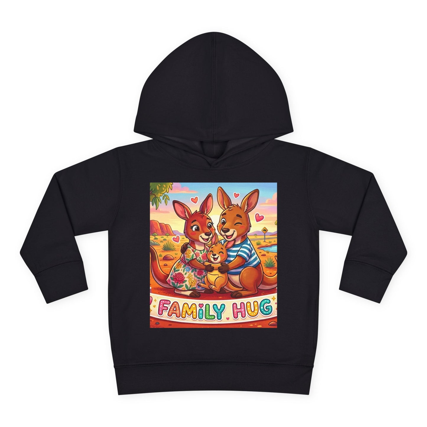 Family Hug Kangaroo Toddler Pullover Fleece Hoodie