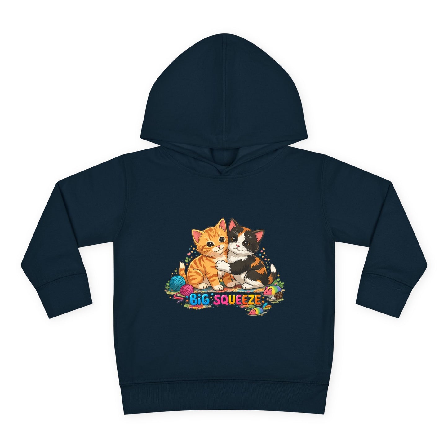 Big Squeeze Kitten Toddler Pullover Fleece Hoodie