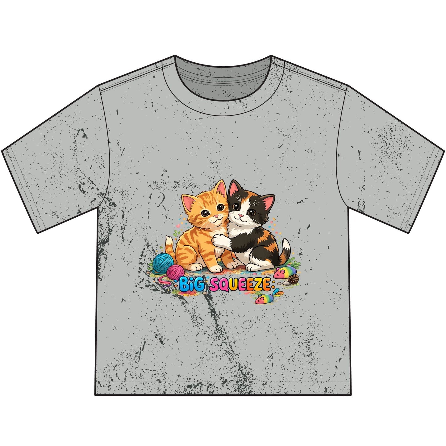 Big Squeeze Kitten Heavyweight Color Blast Youth T-Shirt