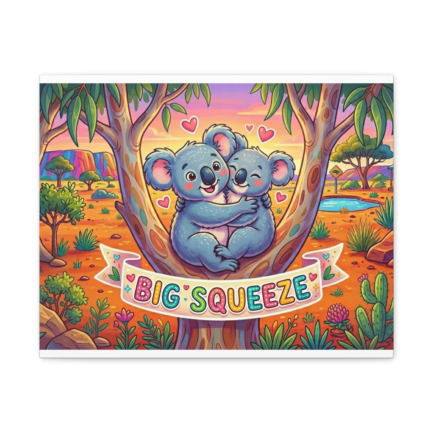Big Squeeze Koala Classic Canvas