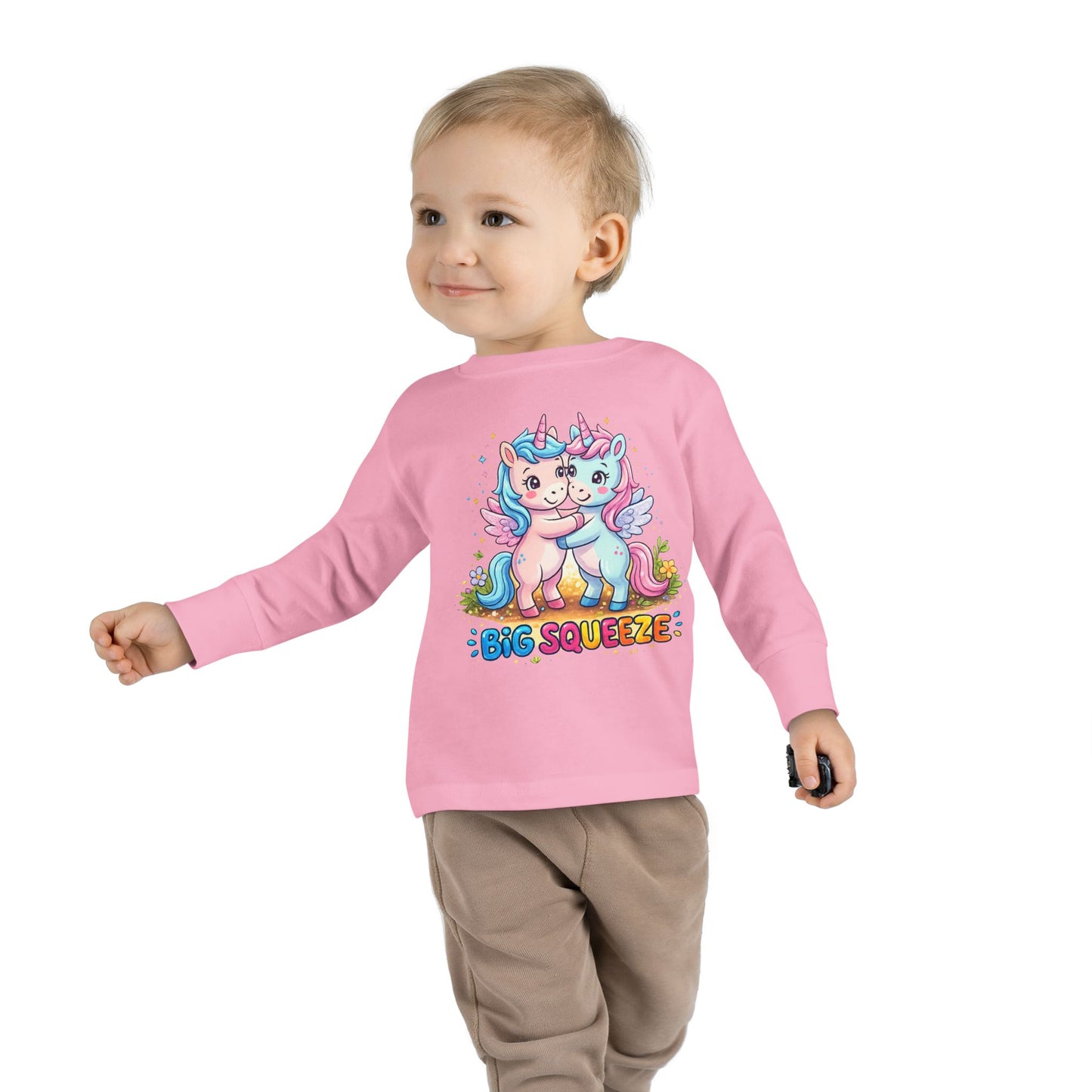 Big Squeeze Unicorn Toddler Long Sleeve Tee