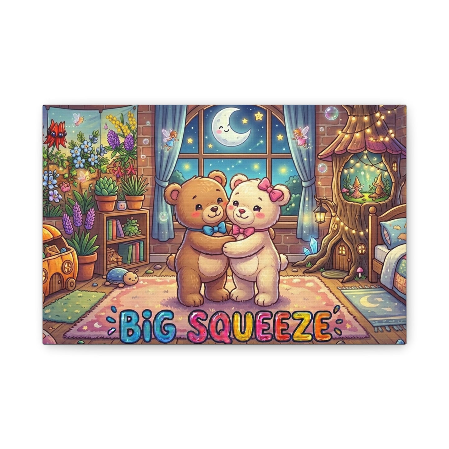 Big Squeeze Teddy Classic Canvas
