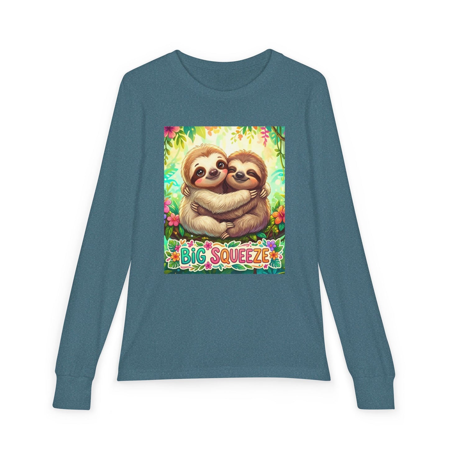 Big Squeeze Sloth Youth Jersey Long Sleeve Tee
