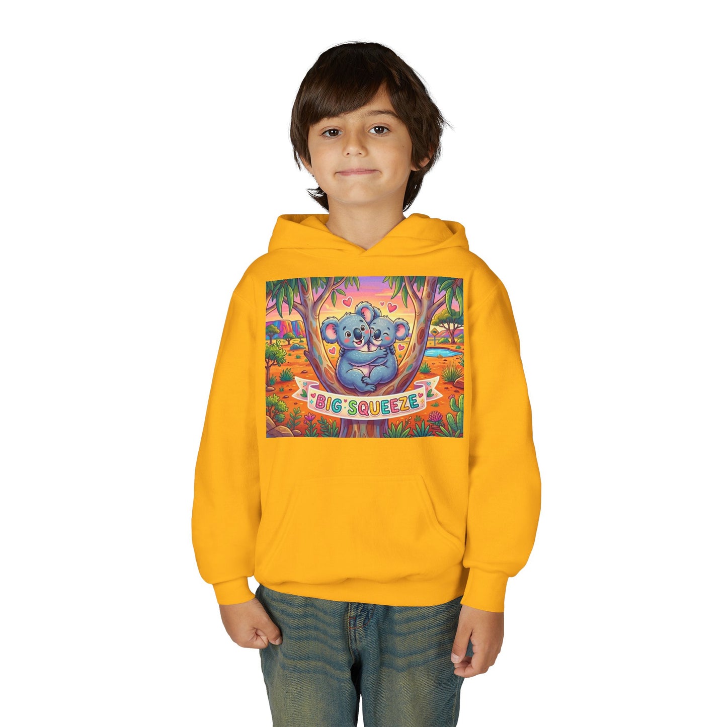 Big Squeeze Koala Youth Heavy Blend Hooded Sweatshirt