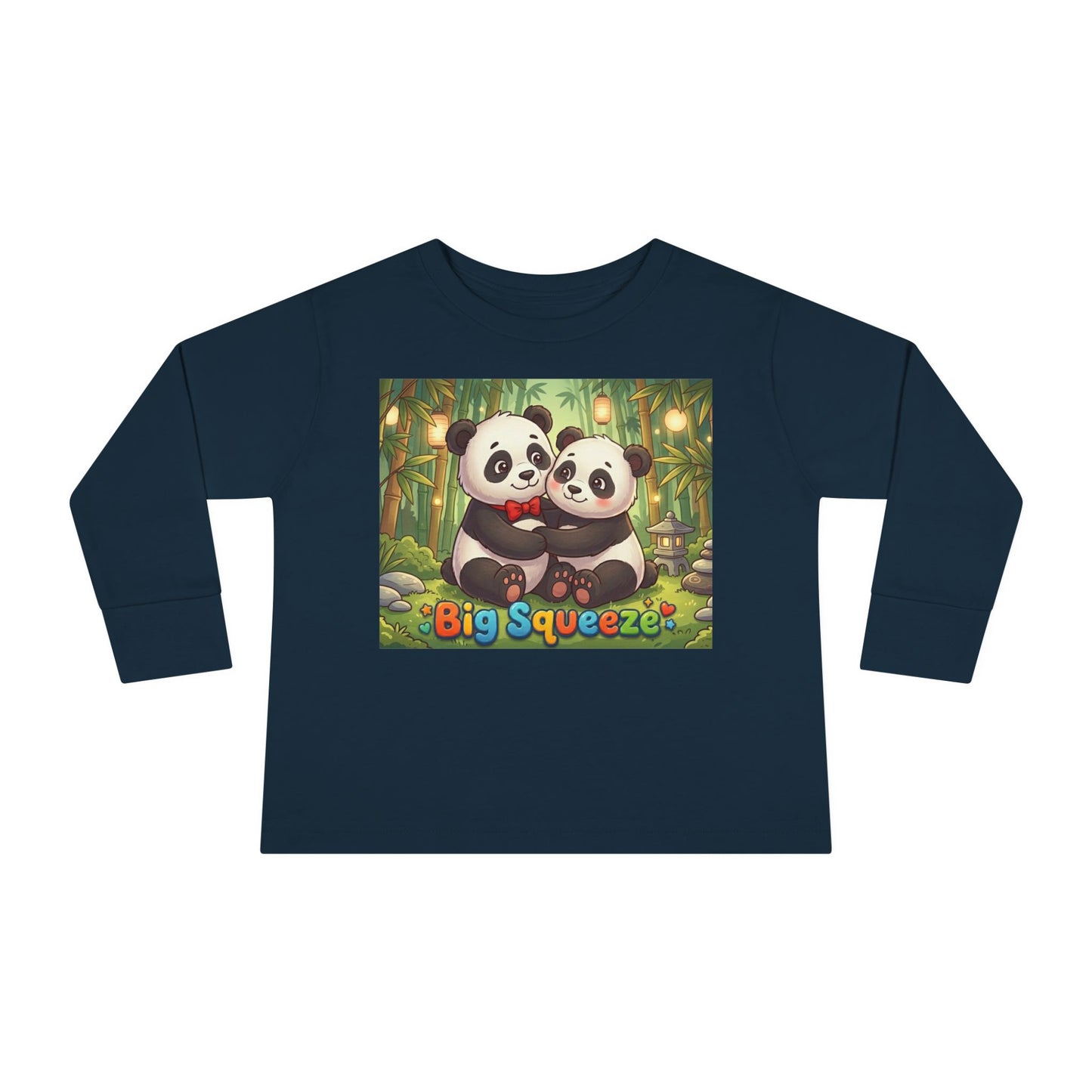 Big Squeeze Panda Toddler Long Sleeve Tee
