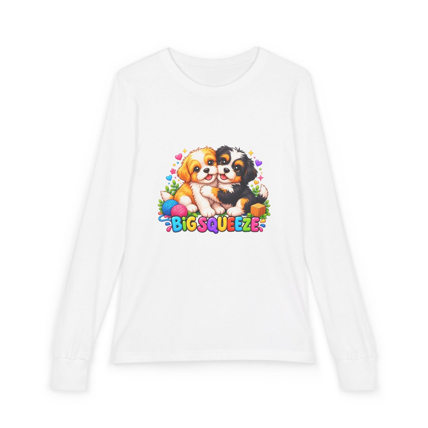 Big Squeeze Shih Tzu Youth Jersey Long Sleeve Tee