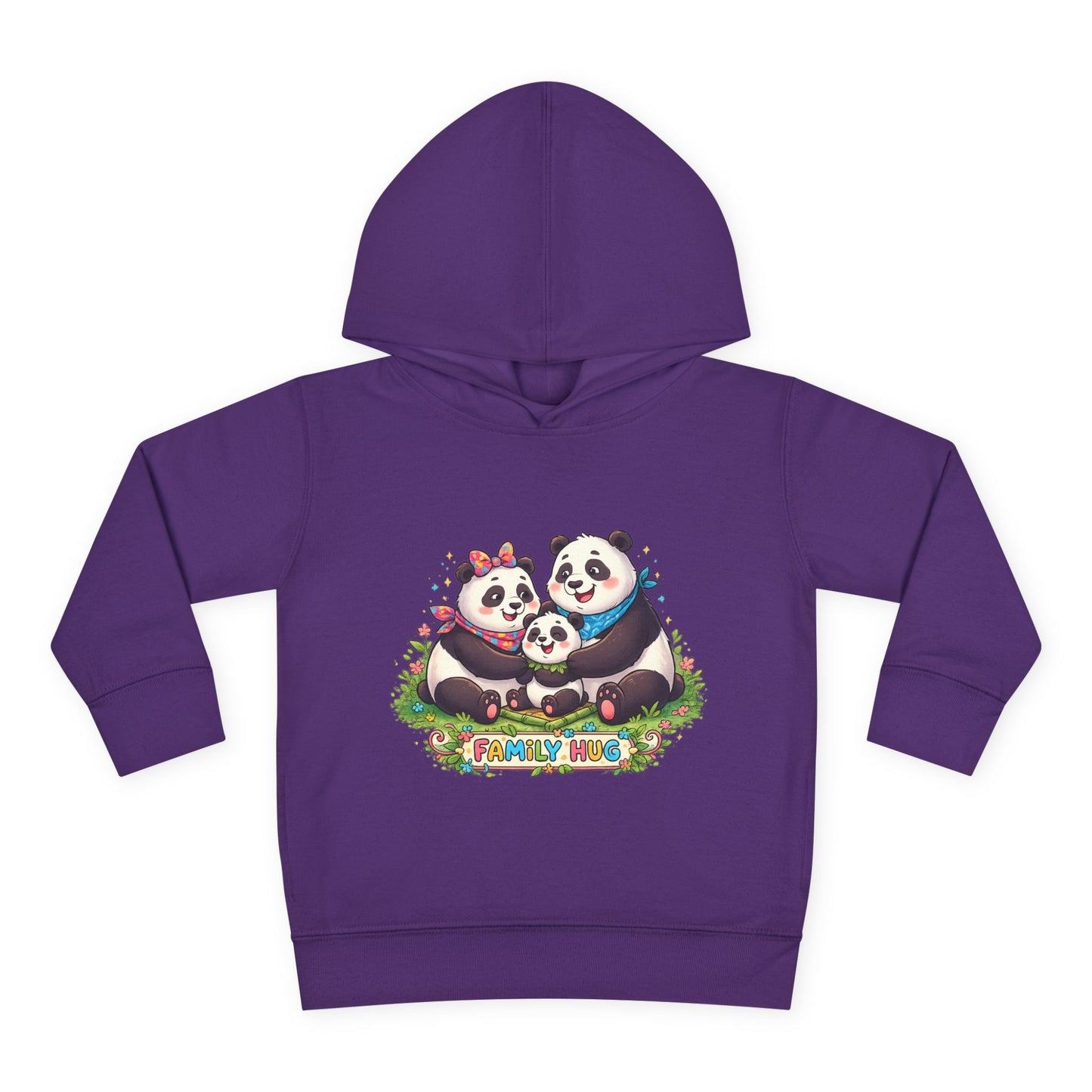 Family Hug Panda Toddler Pullover Fleece Hoodie