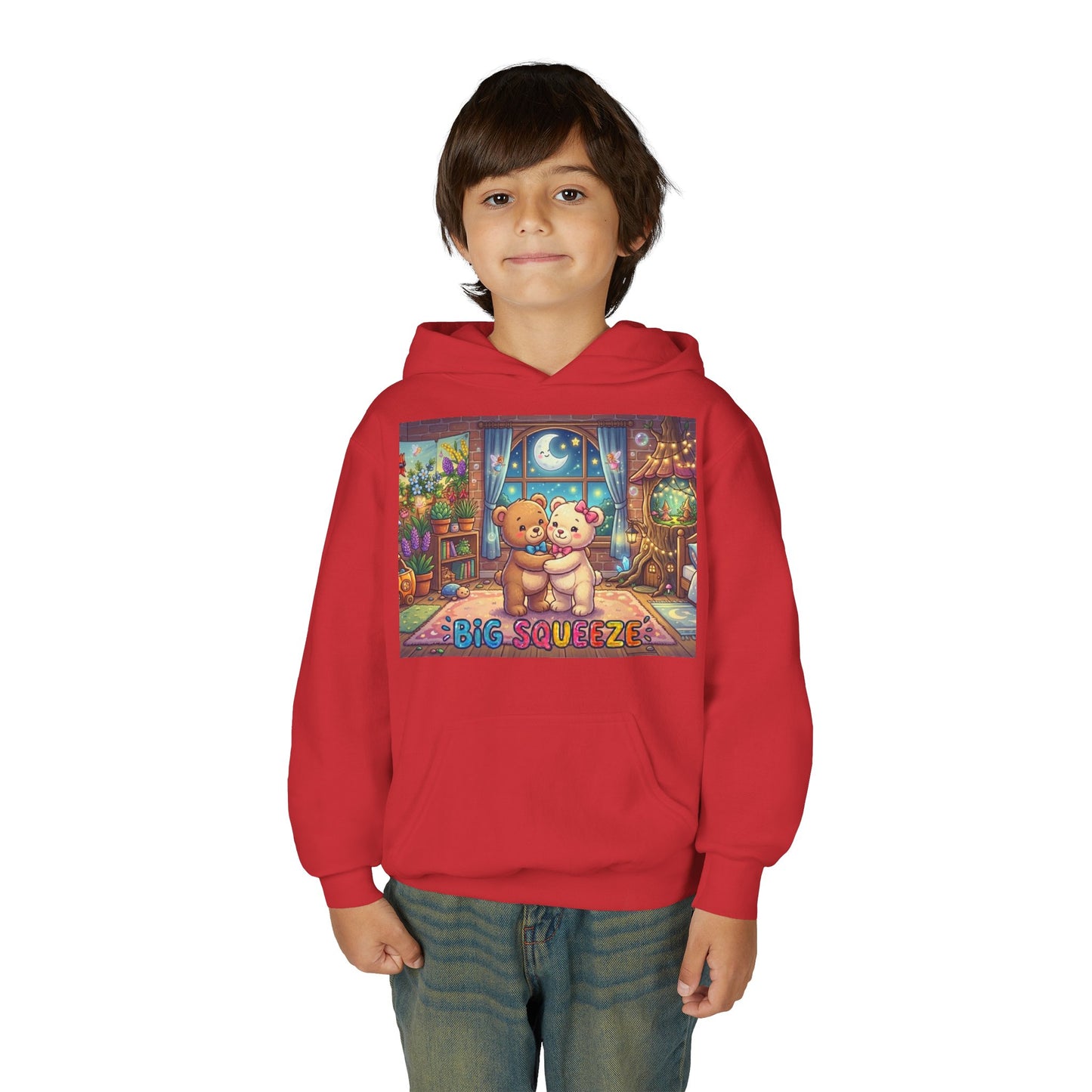 Big Squeeze Teddy Youth Heavy Blend Hooded Sweatshirt