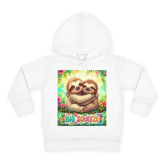 Big Squeeze Sloth Toddler Pullover Fleece Hoodie