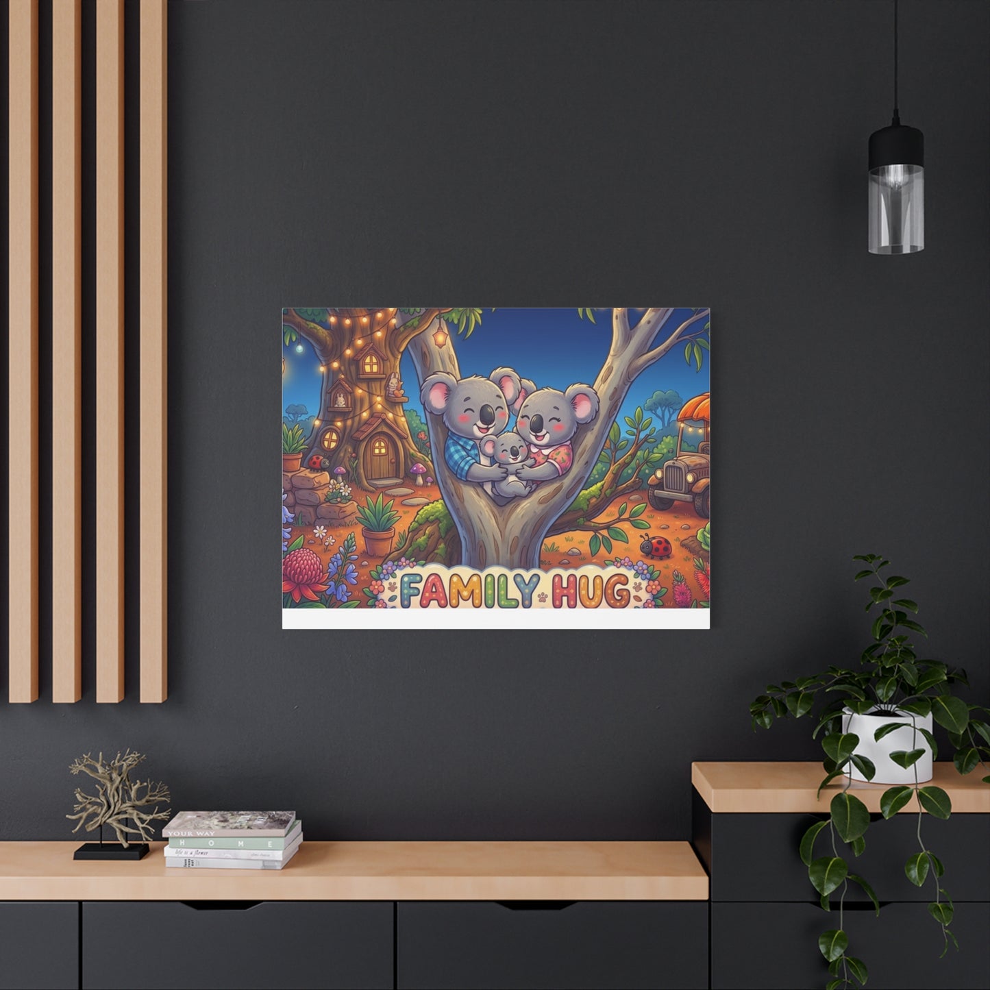 Family Hug Koala Classic Canvas