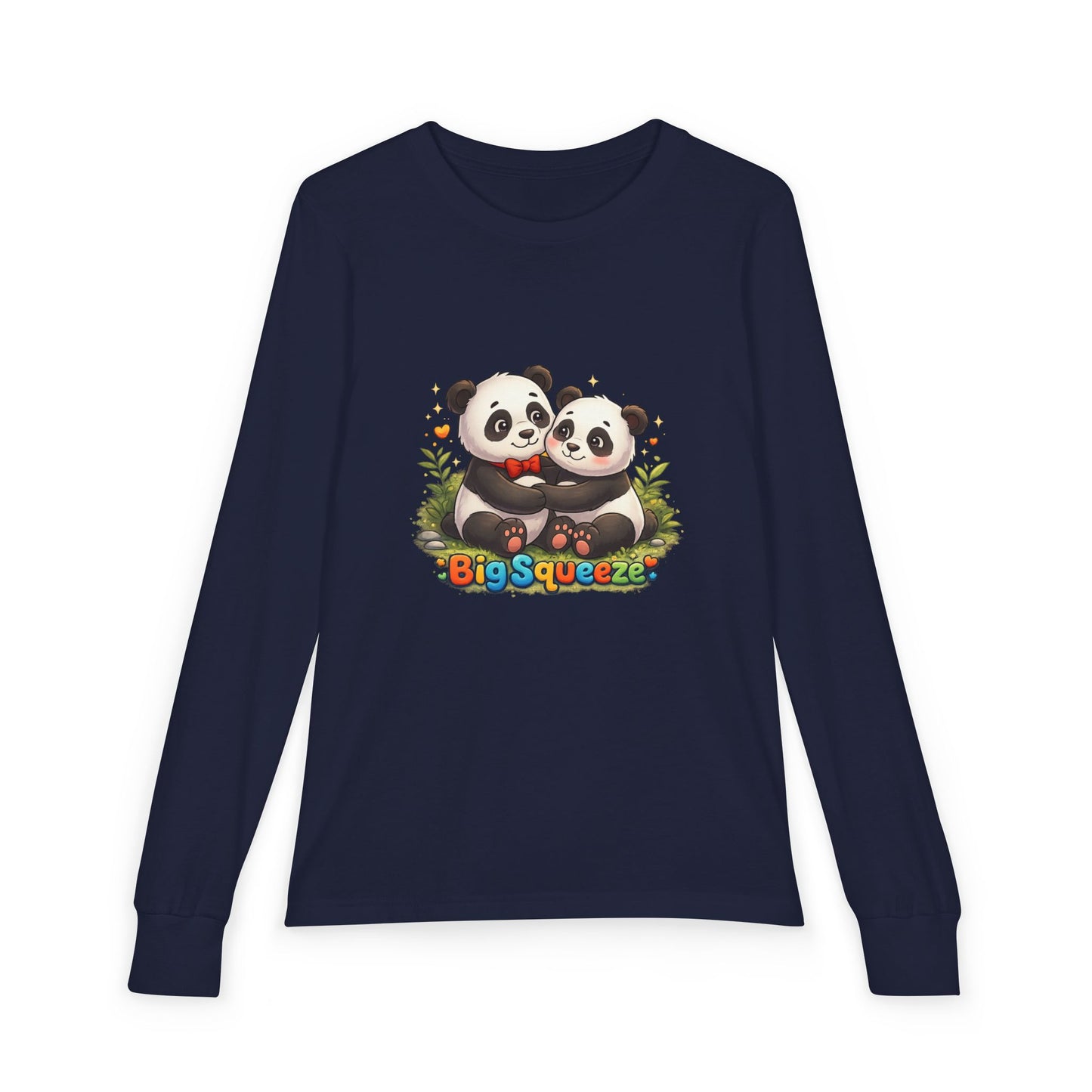 Big Squeeze Panda Youth Jersey Long Sleeve Tee