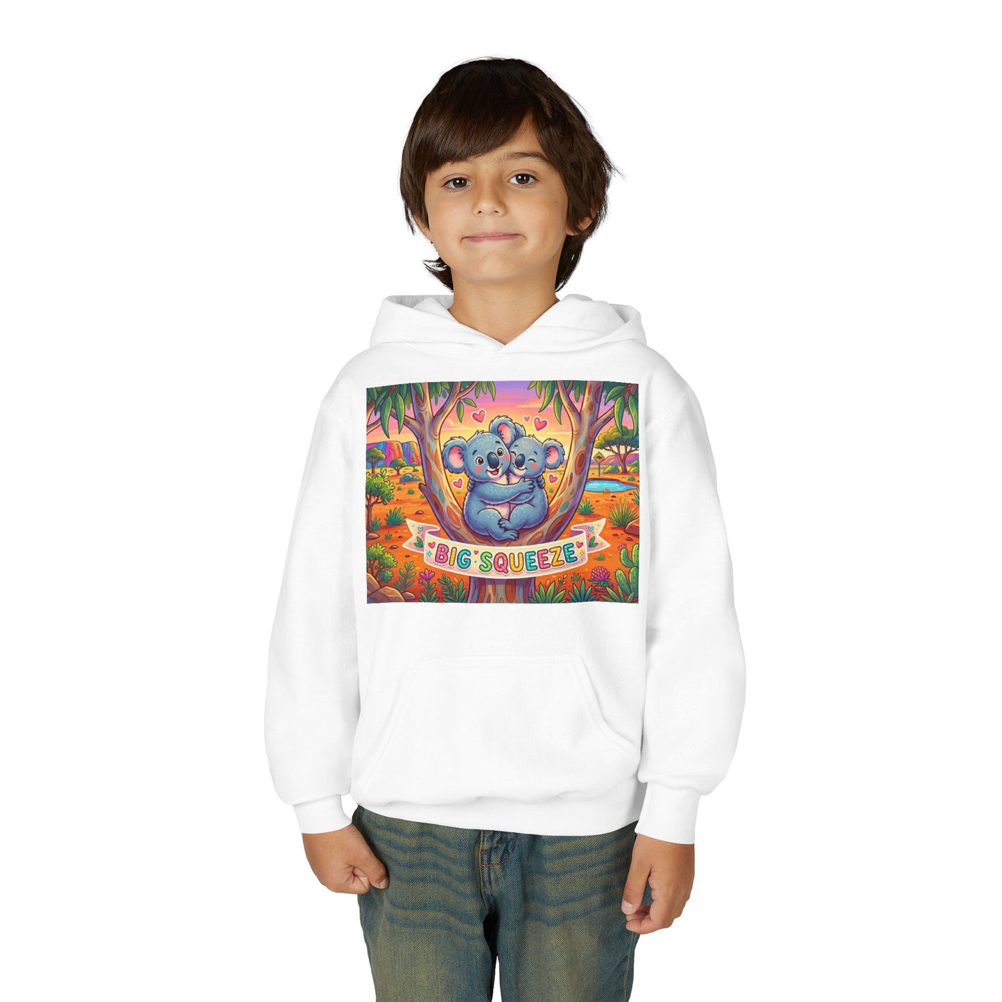 Big Squeeze Koala Youth Heavy Blend Hooded Sweatshirt