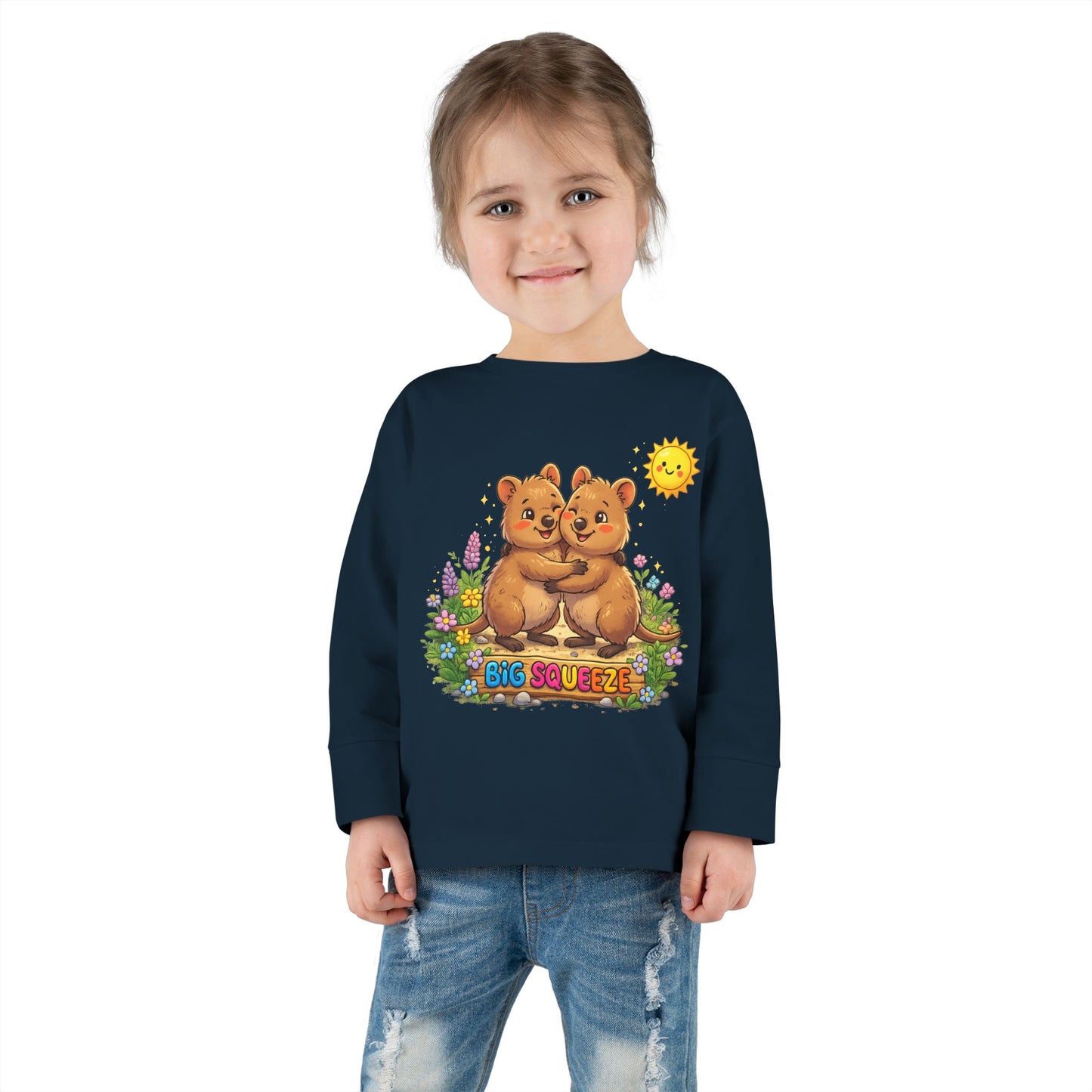 Big Squeeze Quokka Toddler Long Sleeve Tee