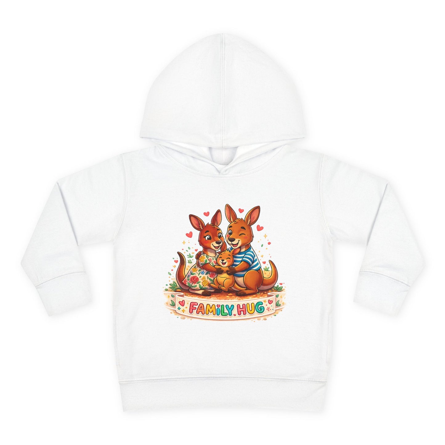 Family Hug Kangaroo Toddler Pullover Fleece Hoodie