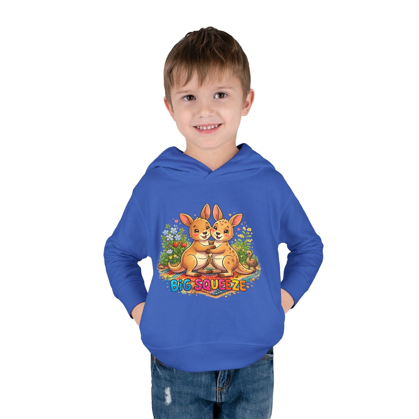 Big Squeeze Kangaroo Toddler Pullover Fleece Hoodie