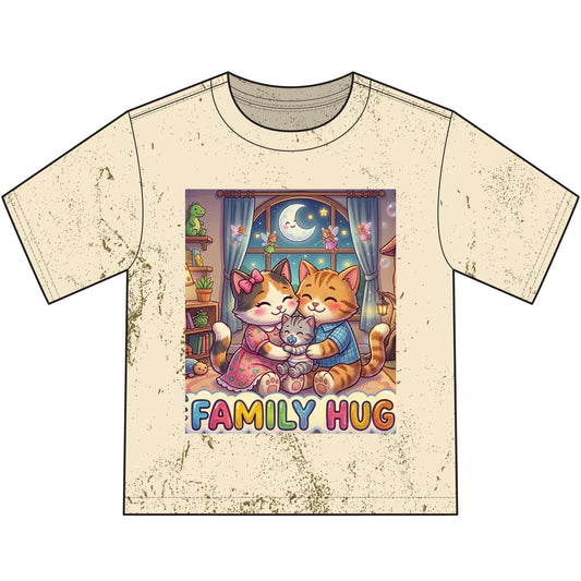 Family Hug Kitten Heavyweight Color Blast Youth T-Shirt