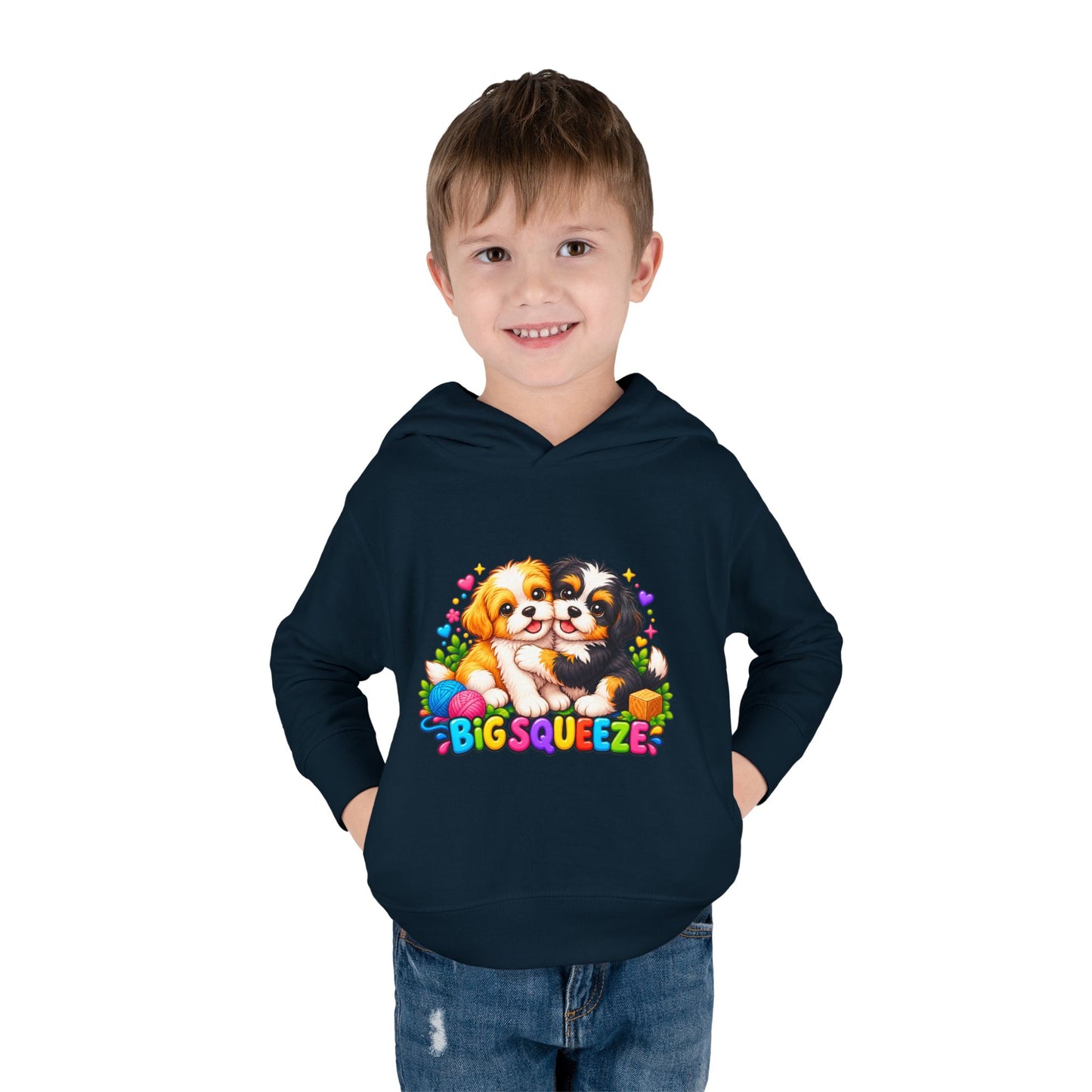 Big Squeeze Shih Tzu Toddler Pullover Fleece Hoodie
