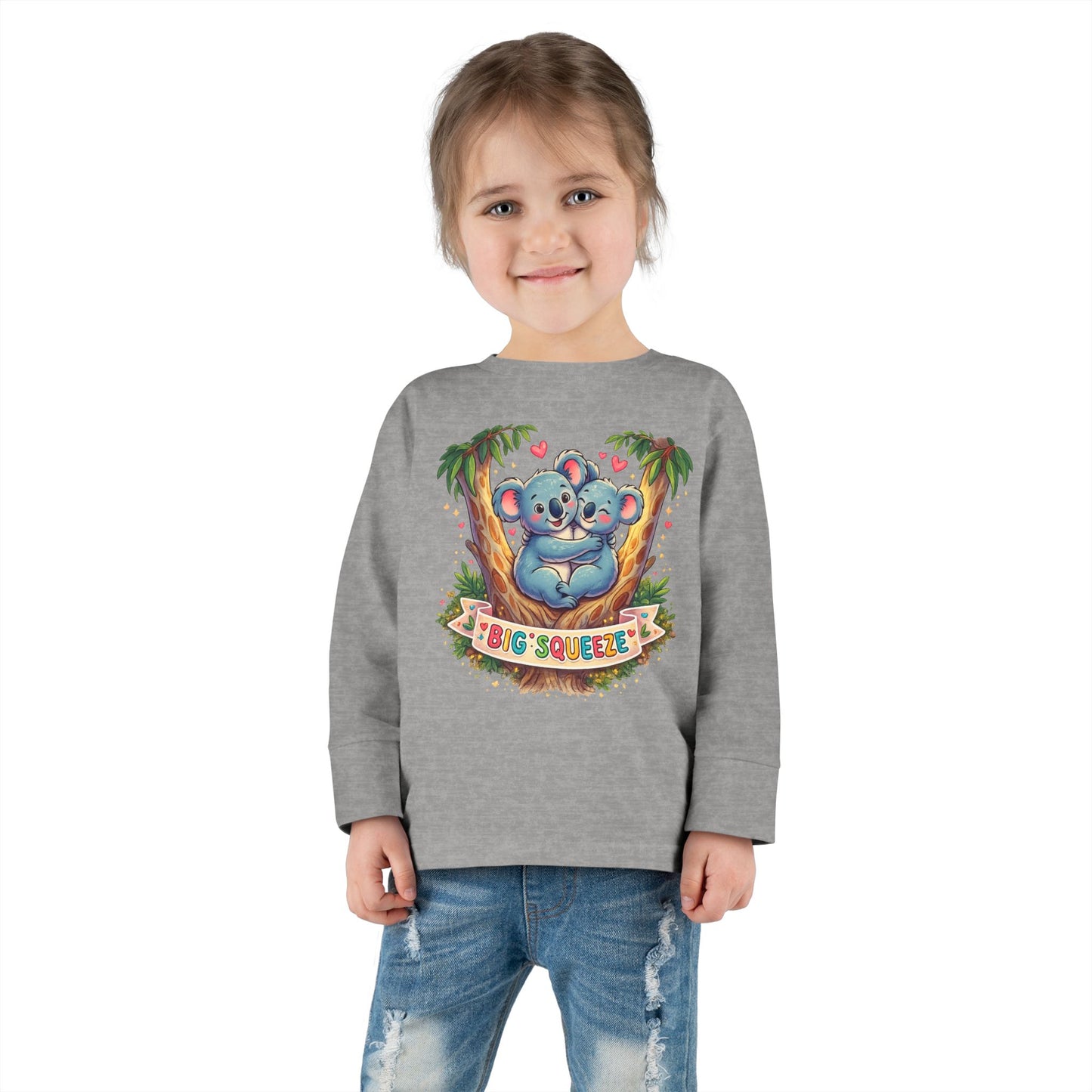 Big Squeeze Koala Toddler Long Sleeve Tee