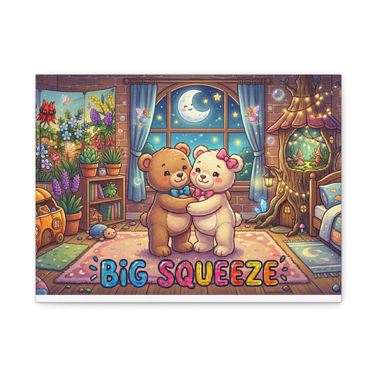 Big Squeeze Teddy Classic Canvas