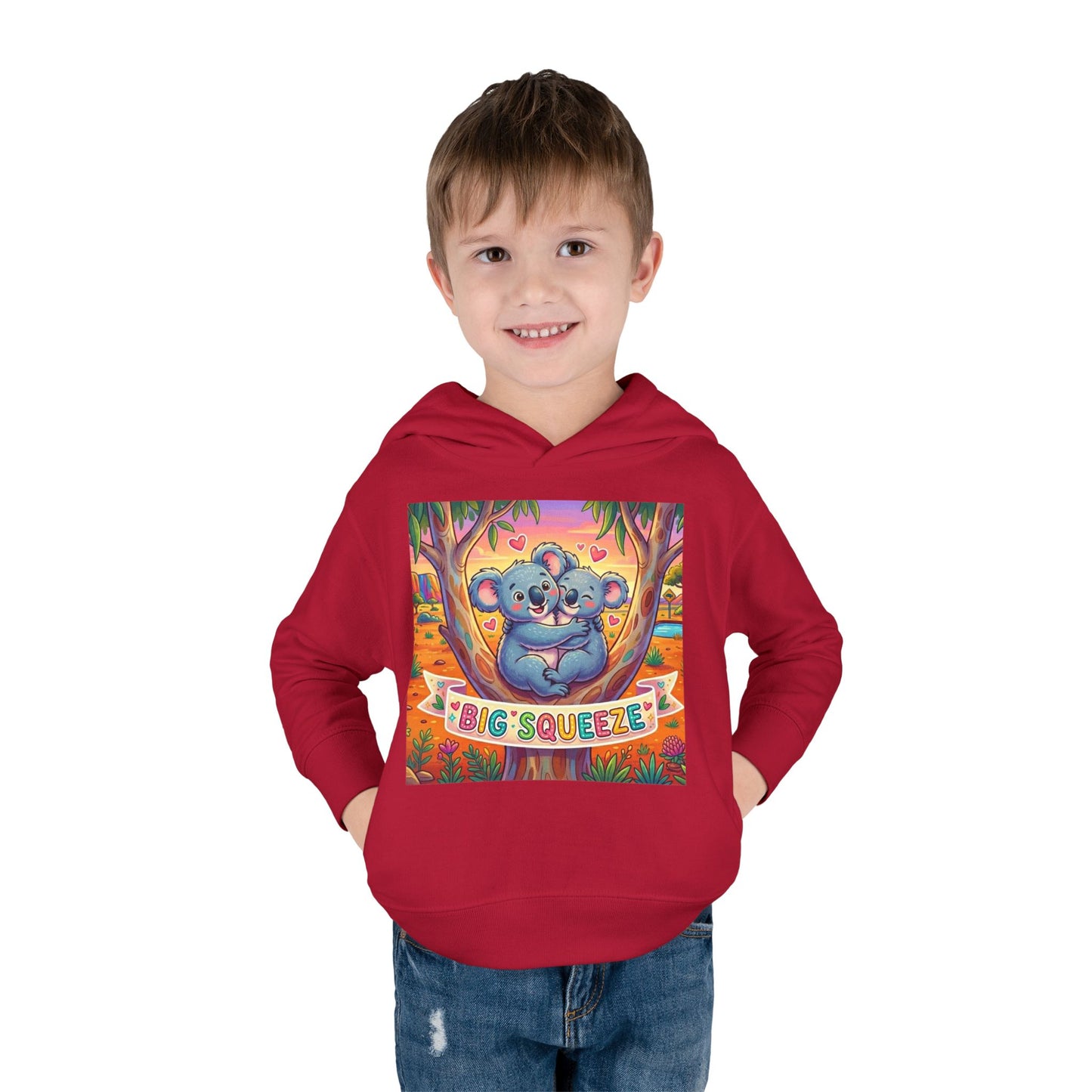 Big Squeeze Koala Toddler Pullover Fleece Hoodie