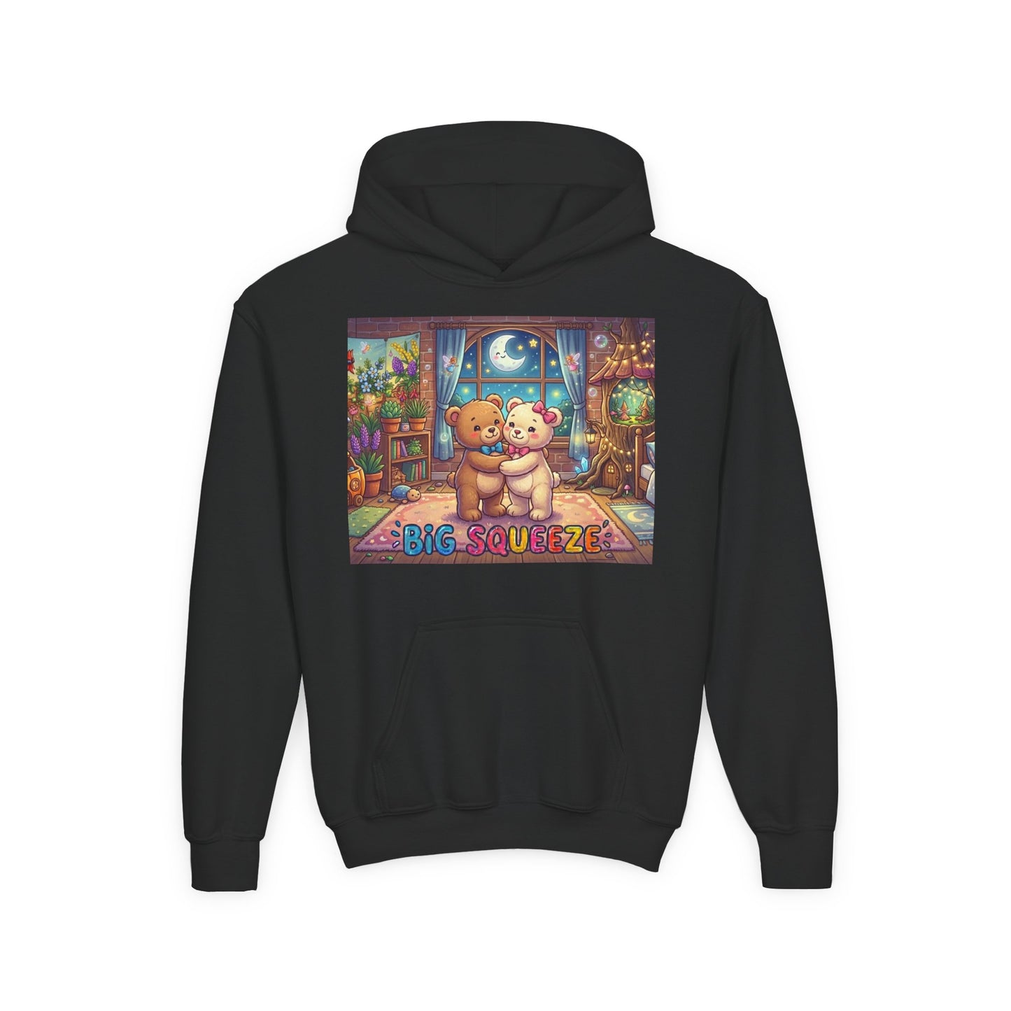 Big Squeeze Teddy Youth Heavy Blend Hooded Sweatshirt
