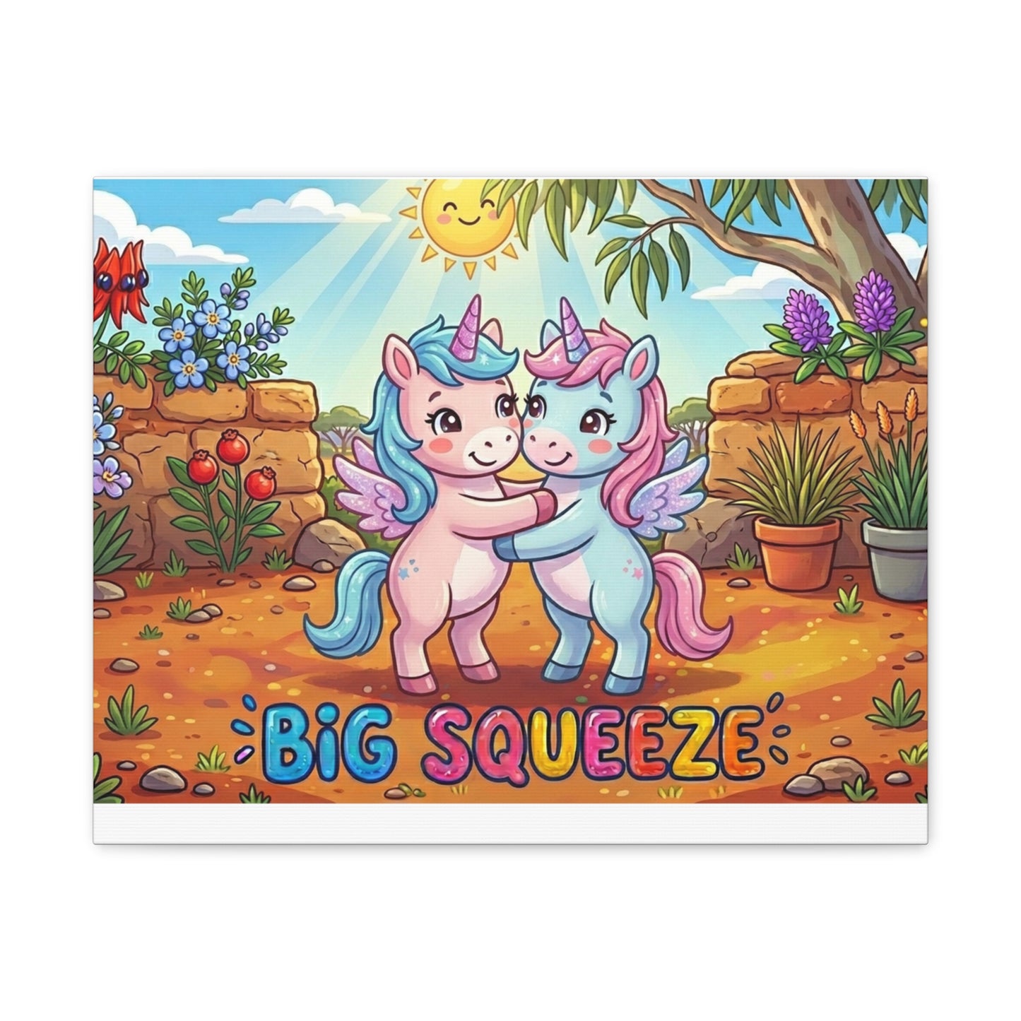 Big Squeeze Unicorn Classic Canvas