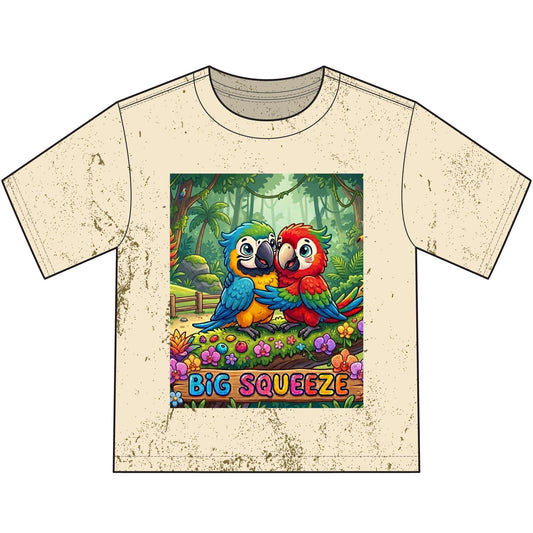 Big Squeeze Macaw Heavyweight Color Blast Youth T-Shirt