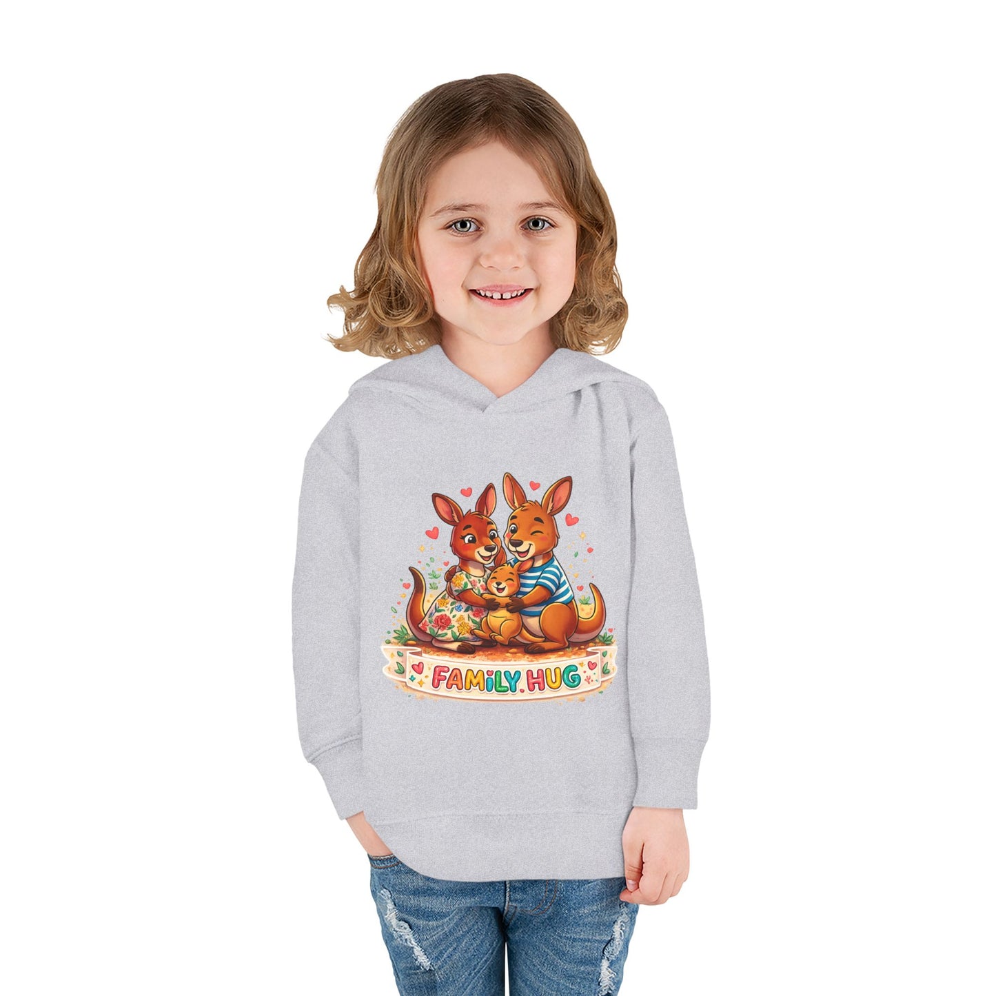 Family Hug Kangaroo Toddler Pullover Fleece Hoodie